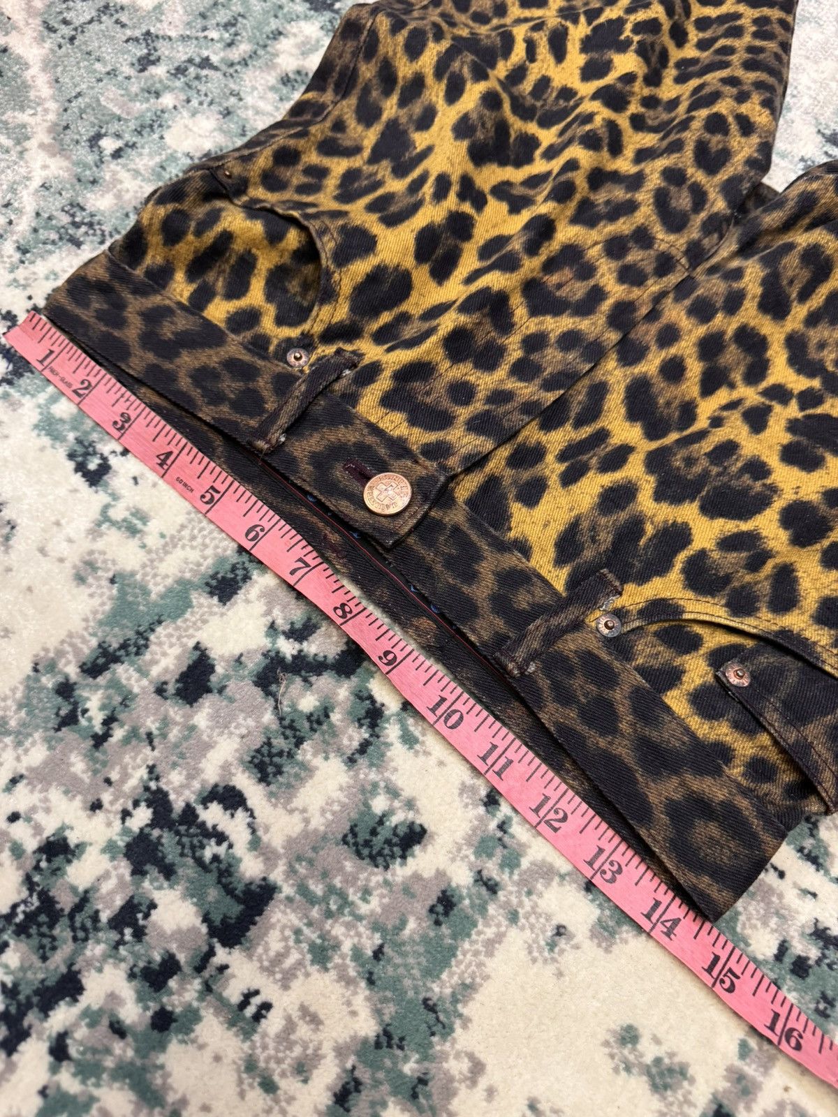 Jean Paul Gaultier GAULTIER JEANS LEOPARD PRINT FULL JEANS PANTS Size US 29 - 14 Thumbnail