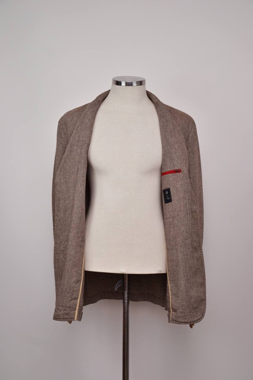 Fay FAY Linen Cotton blazer jacket Size 54R - 6 Thumbnail