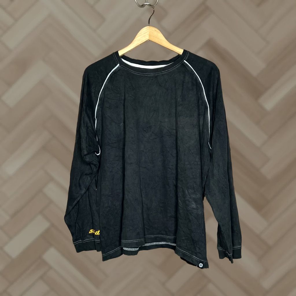 Vintage Ski-Doo Bombardier Black T-Shirt Shirt Mens L Long Sleeve Size US L / EU 52-54 / 3 - 1 Thumbnail