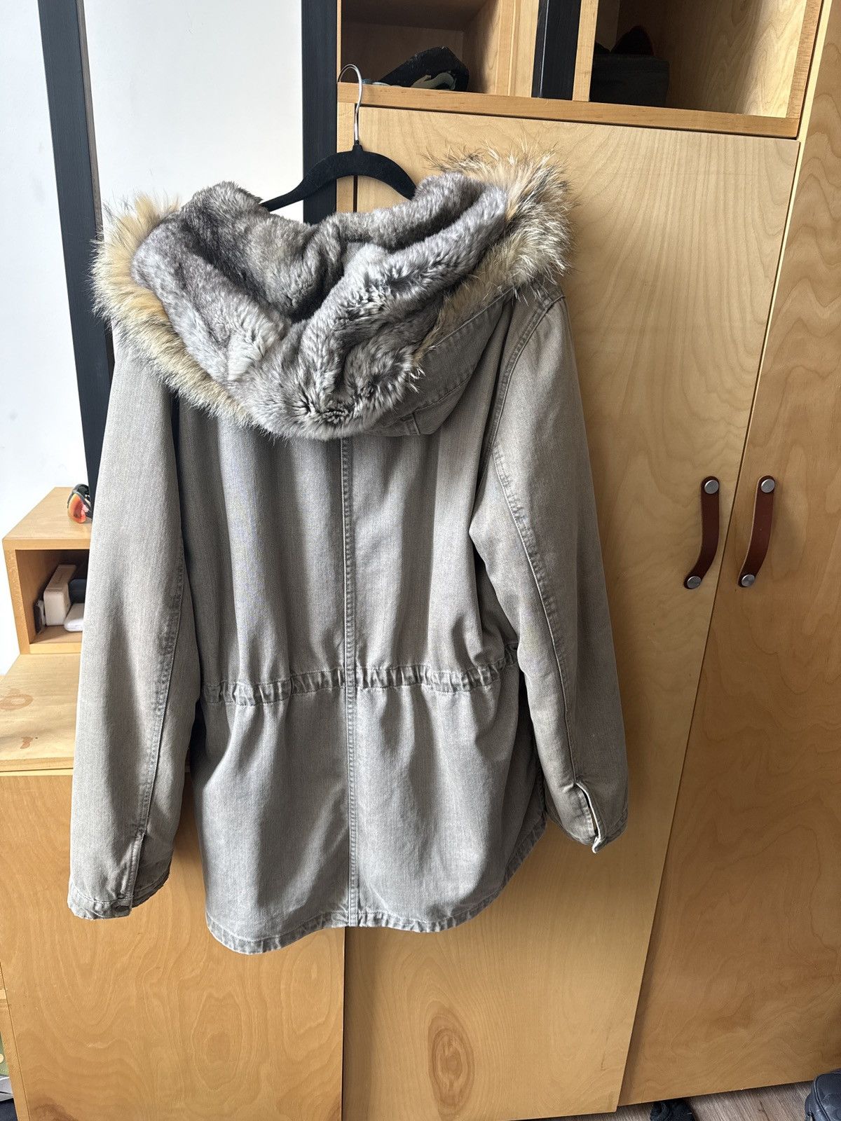 Yves Salomon Yves Salomon Fur Denim Parka Size US XL / EU 56 / 4 - 4 Thumbnail