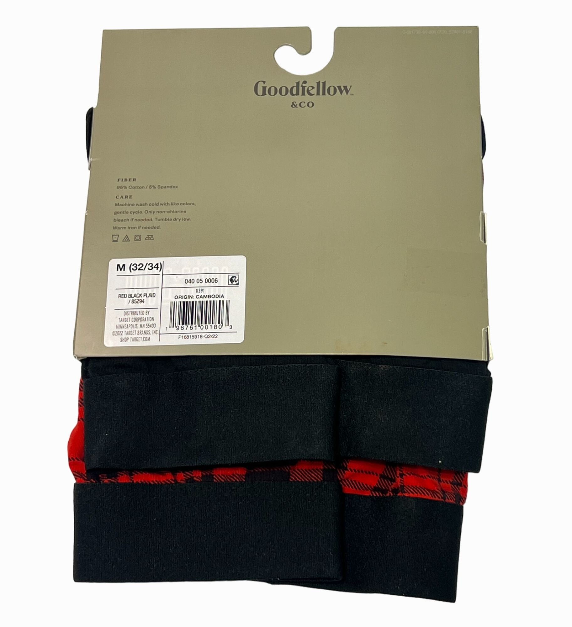 Other Goodfellow & Co- Men's Plaid Boxer Briefs- 3 Pack (6 Units)- Size ONE SIZE - 11 Thumbnail