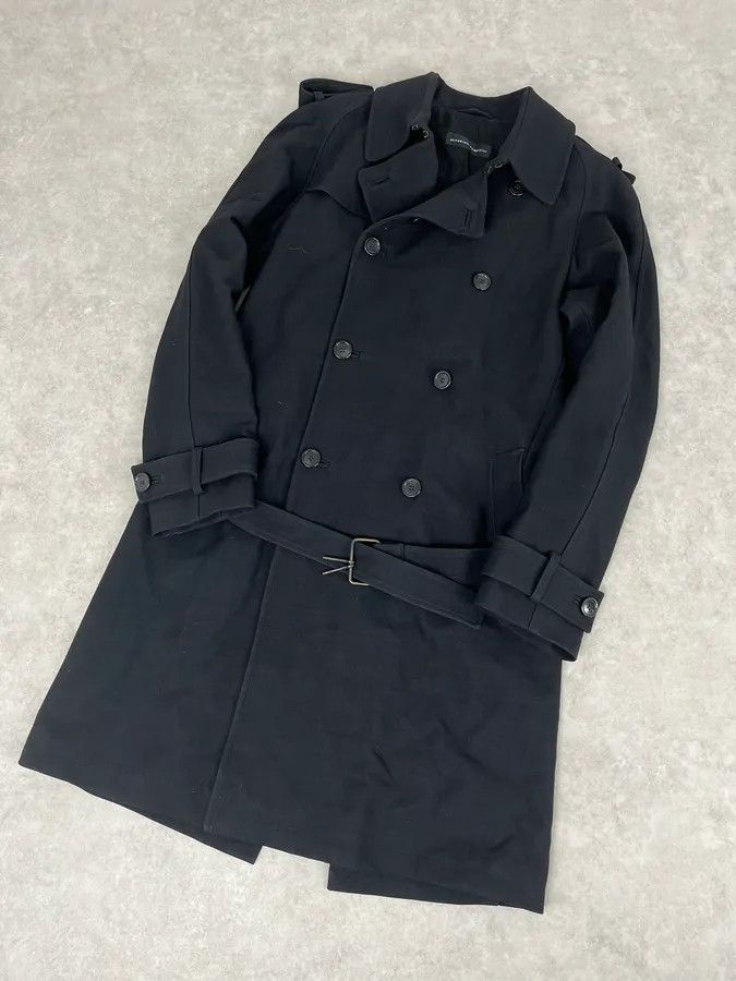 Vintage Massimo Rebecchi Black Classy Trench Coat Size US M / EU 48-50 / 2 - 4 Thumbnail