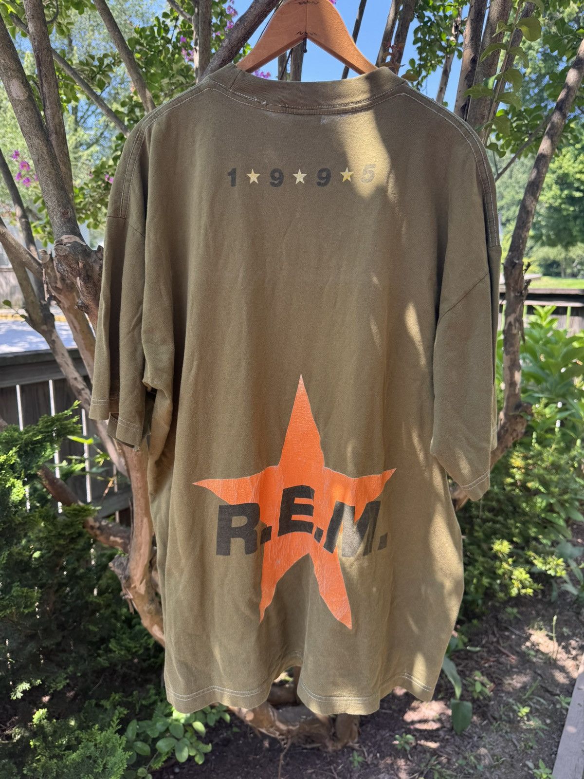Vintage R.E.M 1995 Euro Tour Tee Size US XL / EU 56 / 4 - 2 Thumbnail