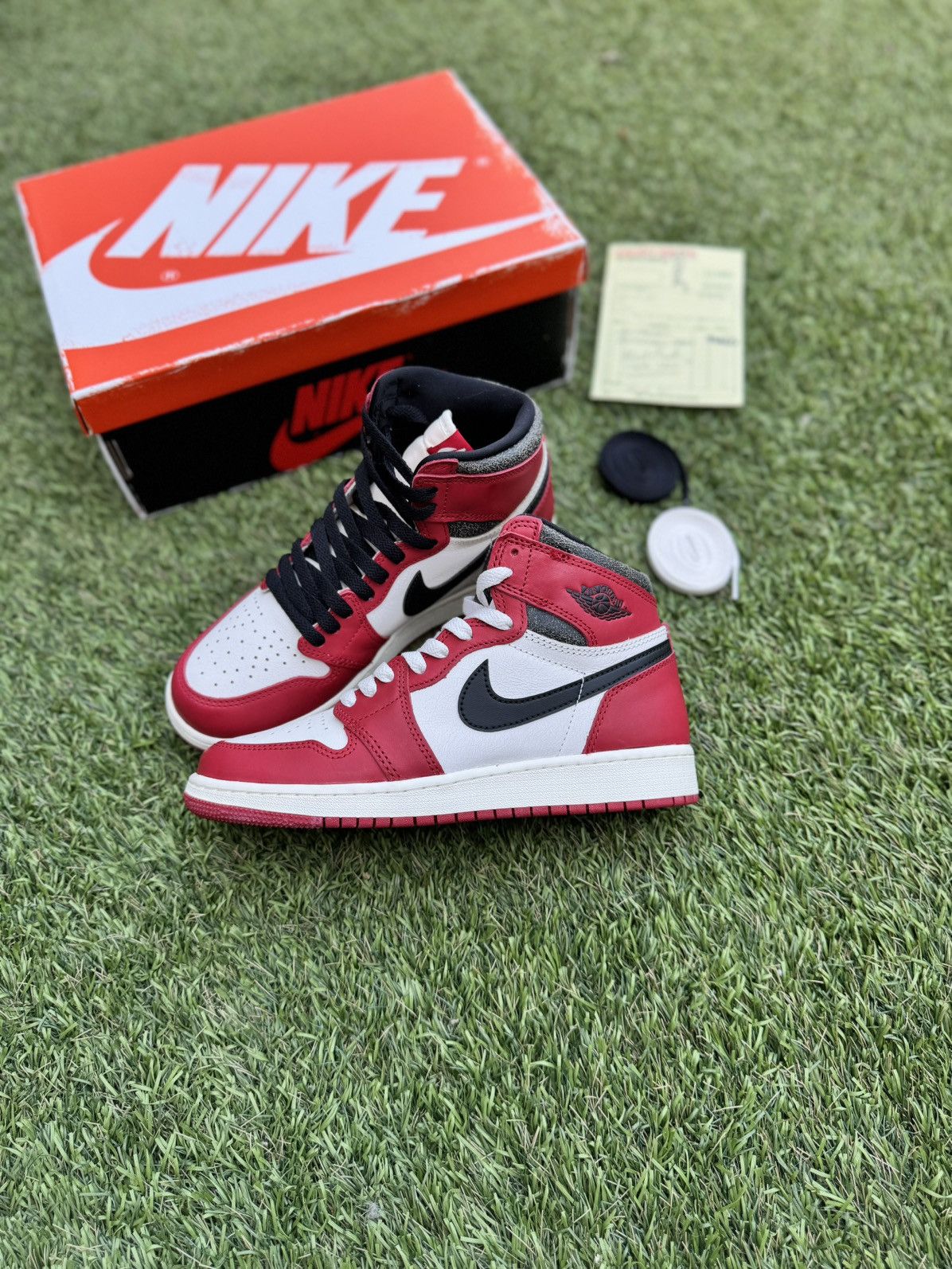 image of Jordan Nike Air Jordan 1 Retro High OG Chicago Lost And Found Shoes in Red, Men's (Size 6)
