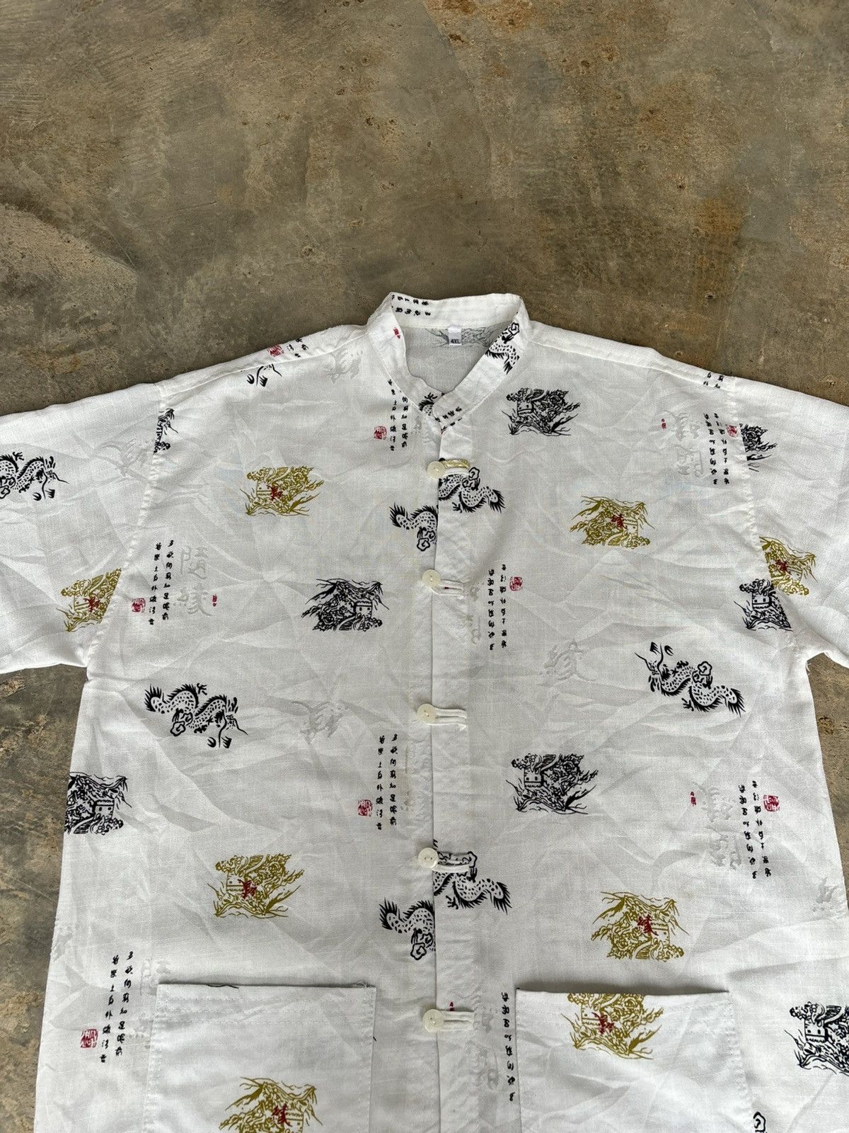 Hysteric Glamour Y2k Sukajan Dragon Double Pocket Shirt Size US XL / EU 56 / 4 - 2 Thumbnail