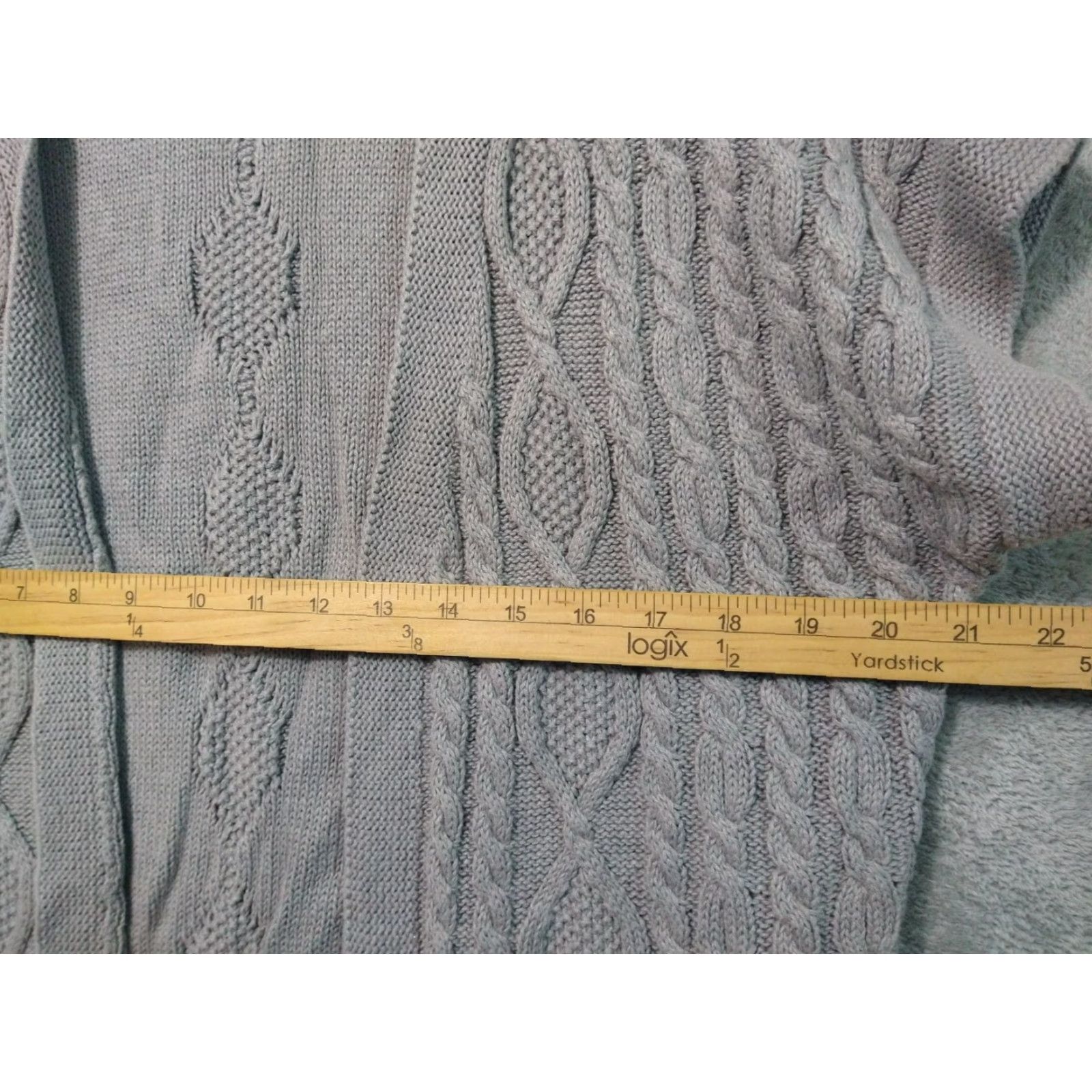 Eddie Bauer Eddie Bauer Cardigan Women XL Gray Belted Cable Knit Open Front Boho Sweater Womens Size XL / US 12-14 / IT 48-50 - 4 Thumbnail