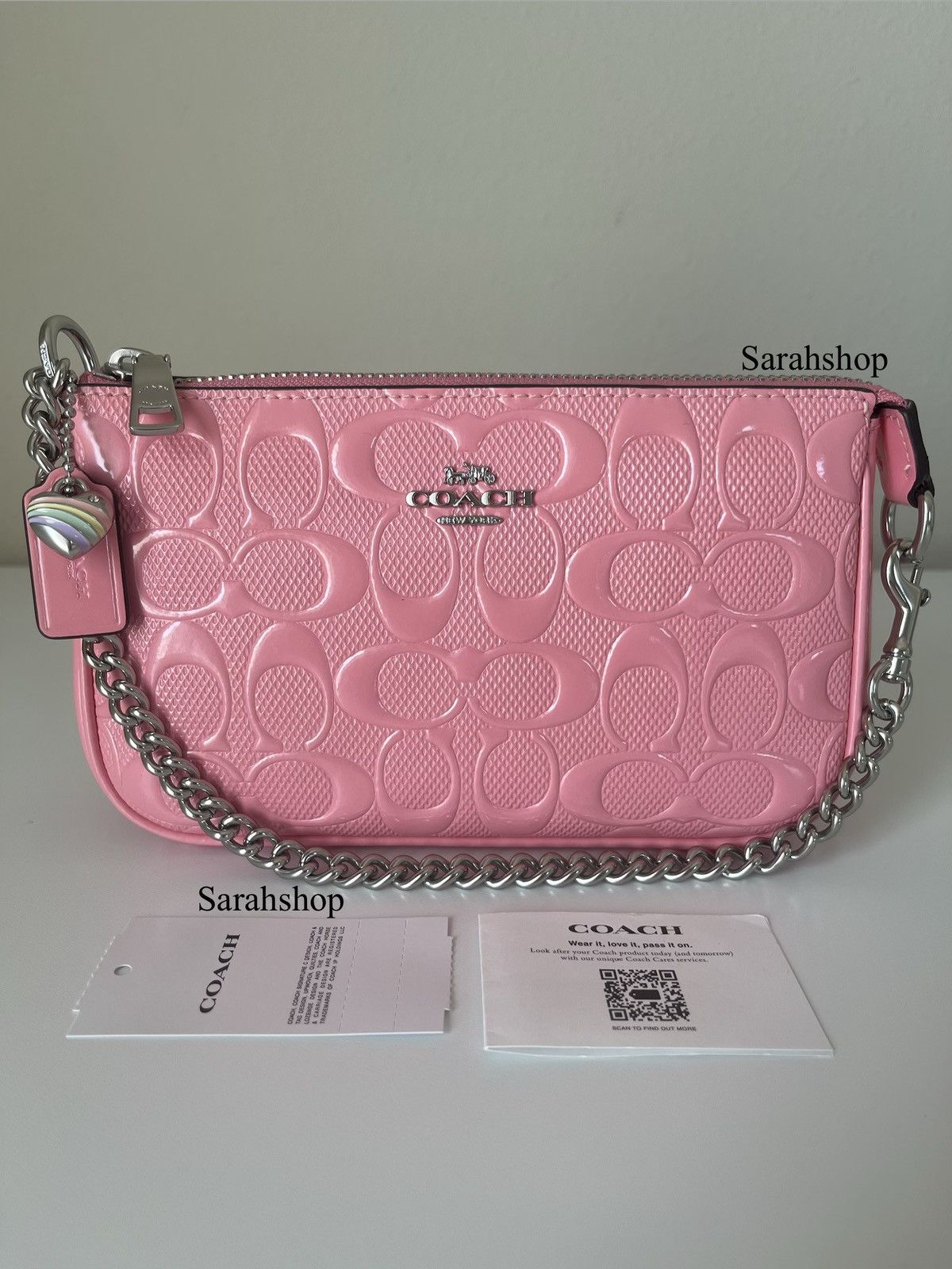 Coach Coach Nolita 19 In Signature Leather With Heart Charm Size ONE SIZE - 1 Thumbnail