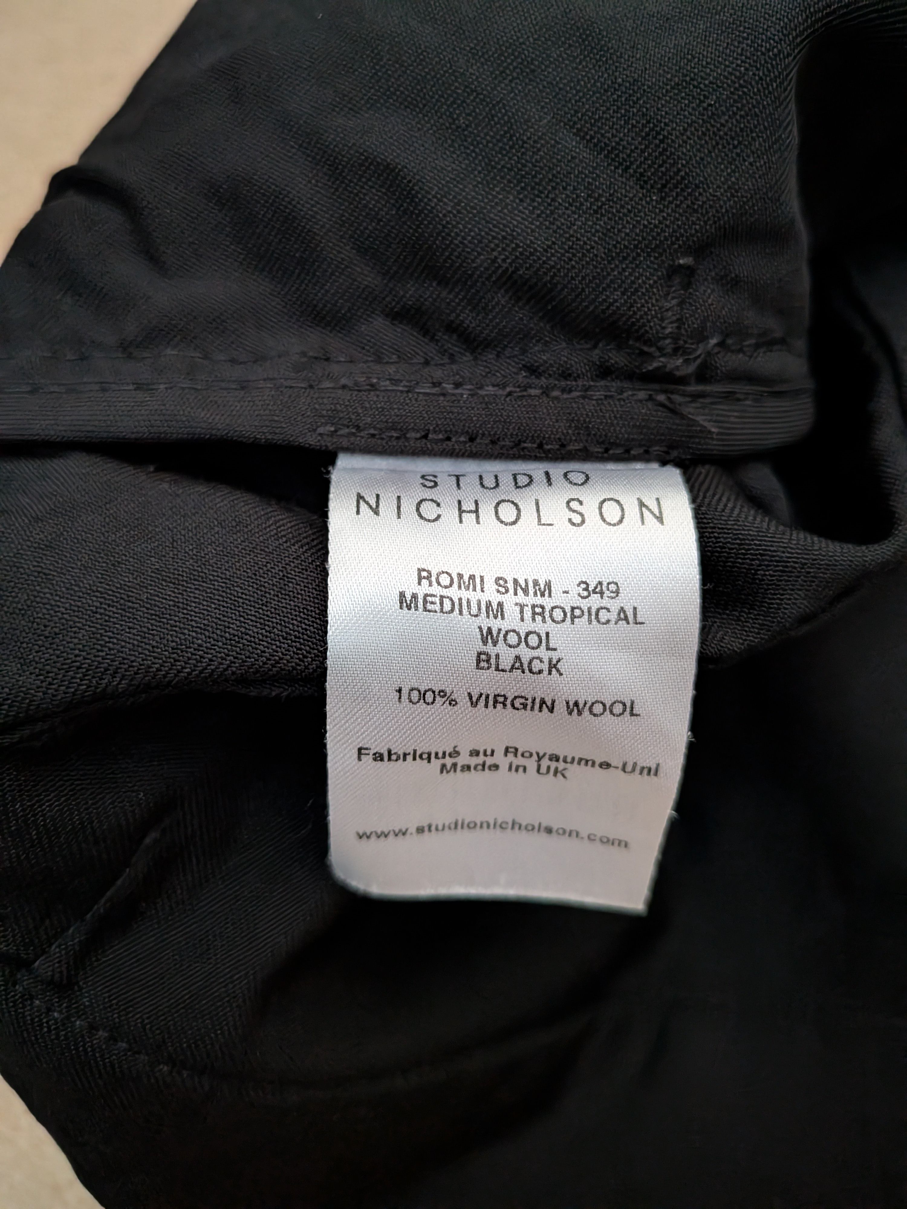 Studio Nicholson Romi Short - Tropical Black Wool Size US 32 / EU 48 - 4 Thumbnail