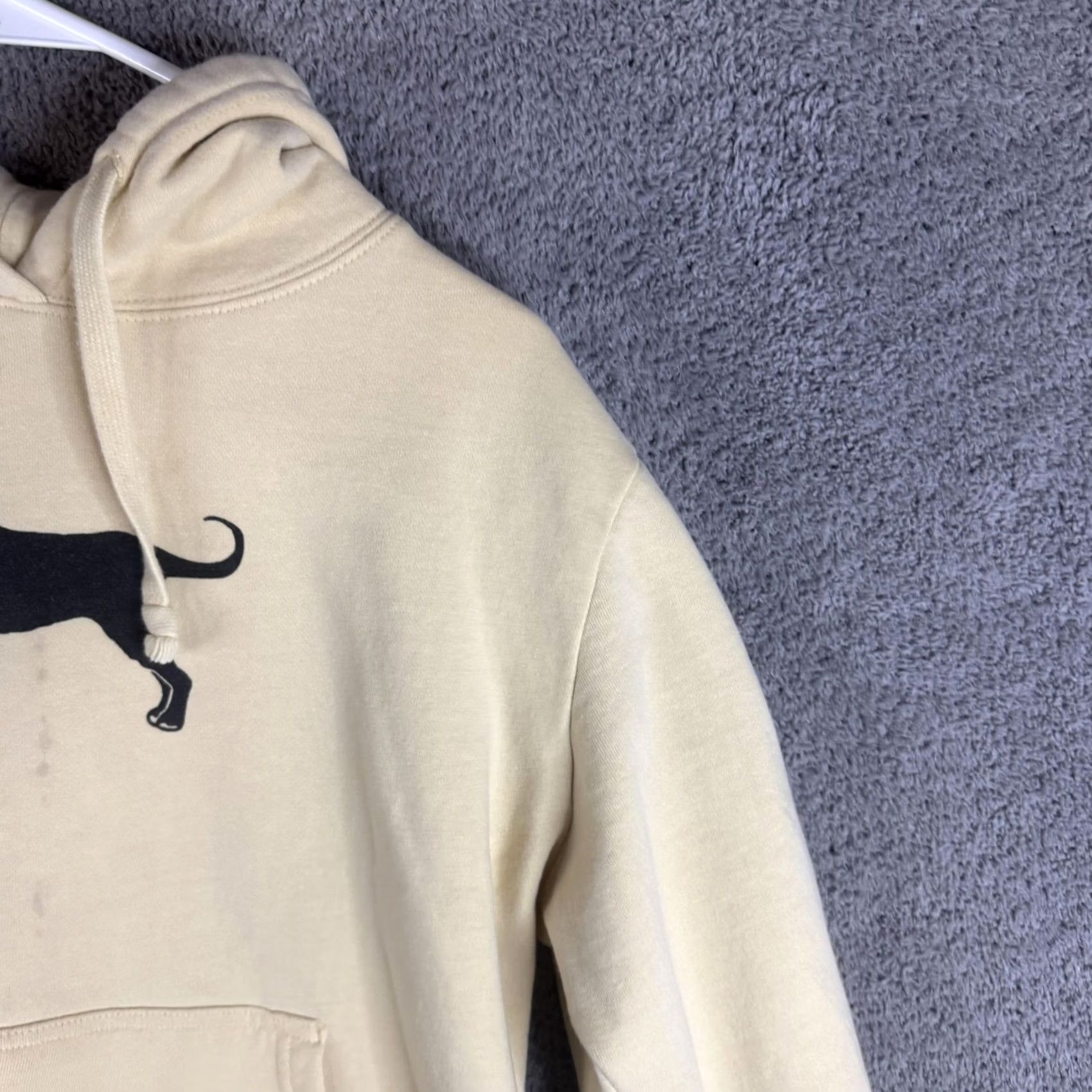 Logo 7 The Black Dog Hoodie Mens Medium Yellow Pullover Fleece Sweatshirt Graphic Logo Size US M / EU 48-50 / 2 - 4 Thumbnail