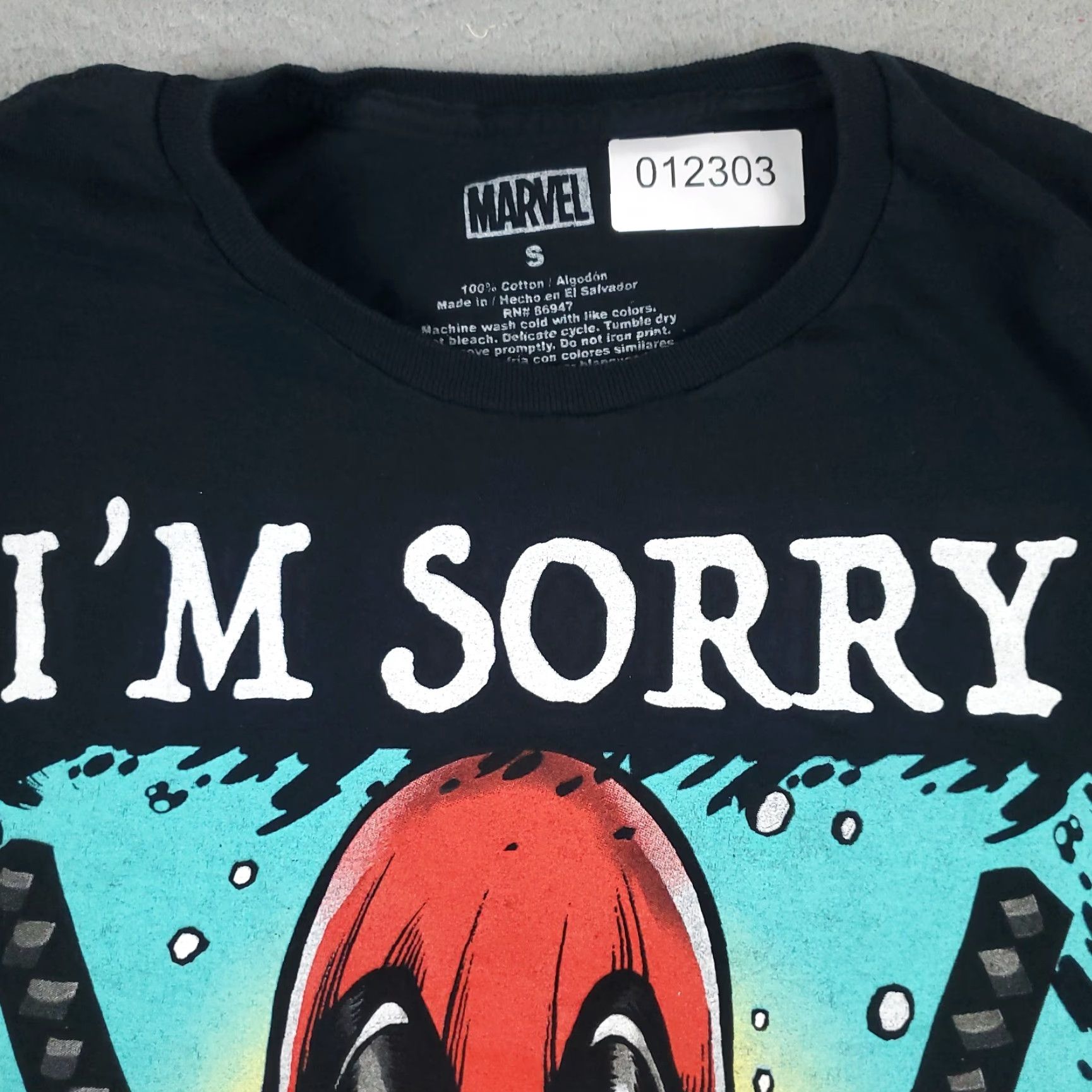 Vintage Marvel Deadpool Shirt Adult Small Black Im Sorry Did I Offend You Short Sleeve T-Shirt Size US S / EU 44-46 / 1 - 2 Thumbnail