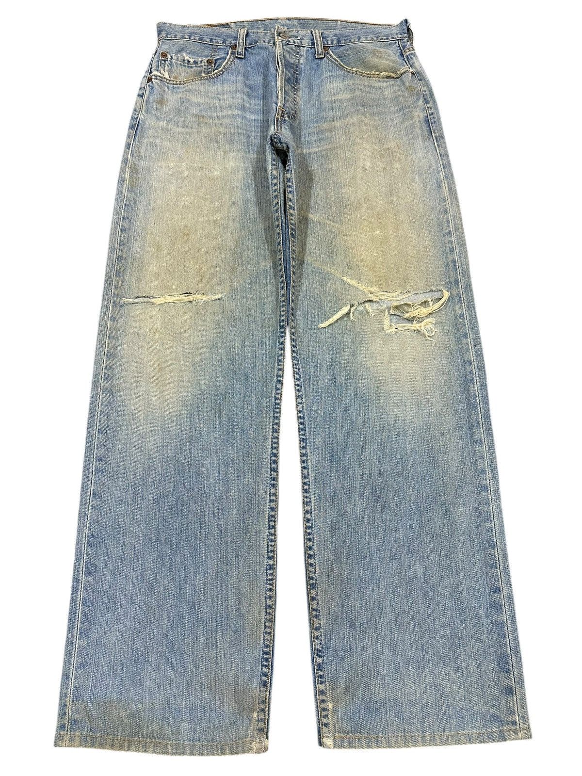 Levi's Vintage 90s Levis 501 Mud Faded Wash Distressed Baggy Jeans Size US 32 / EU 48 - 1 Thumbnail