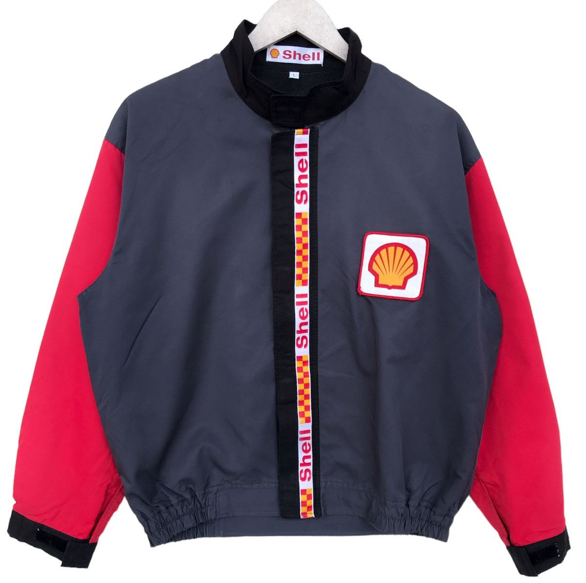 Japanese Brand × Vintage Vintage SHELL full Zip Jacket Size US L / EU 52-54 / 3 - 1 Thumbnail