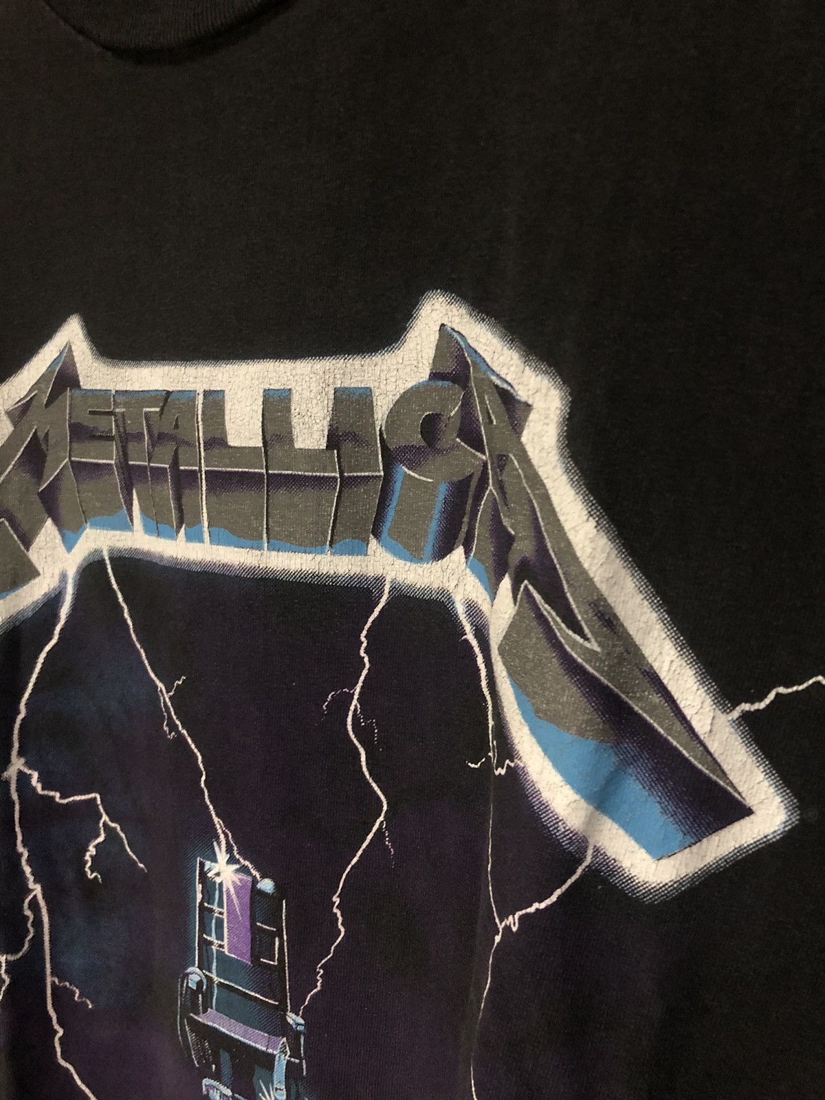 Band Tees × Metallica Vintage 1994 Metallica Ride The Lightning Shirt Giant Size US L / EU 52-54 / 3 - 6 Thumbnail