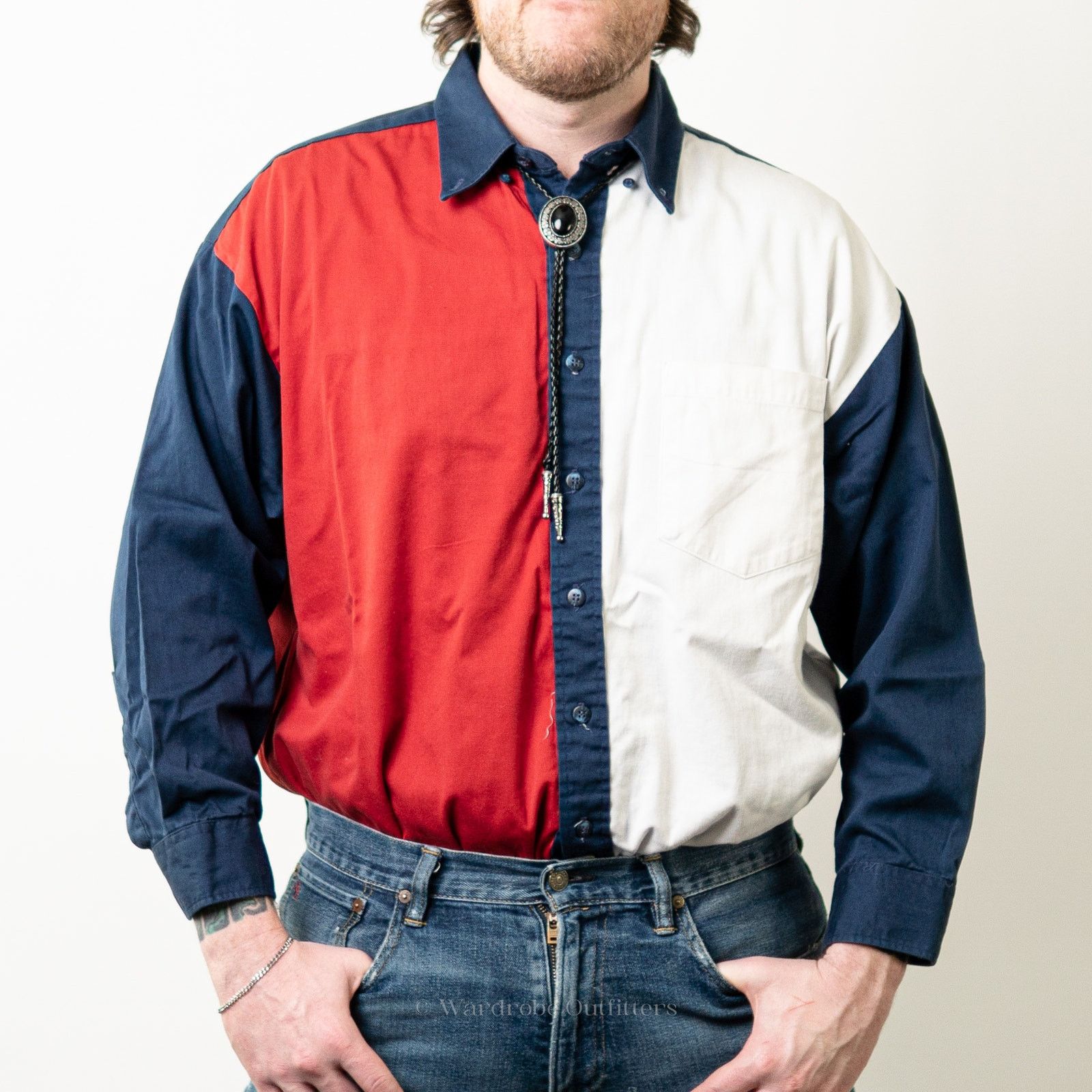 Panhandle Slim Vintage 90s Western TEXAS Flag Button Up by Panhandle Slim Size US L / EU 52-54 / 3 - 1 Thumbnail
