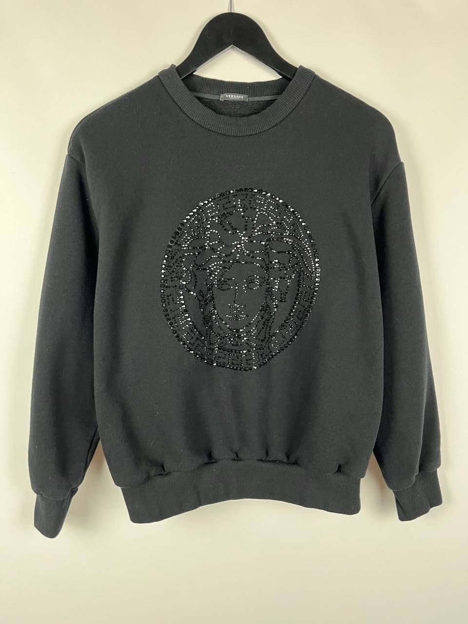Versace Versace Medusa Crystal Sweatshirt IT 42 S Black Size S / US 4 / IT 40 - 1 Thumbnail