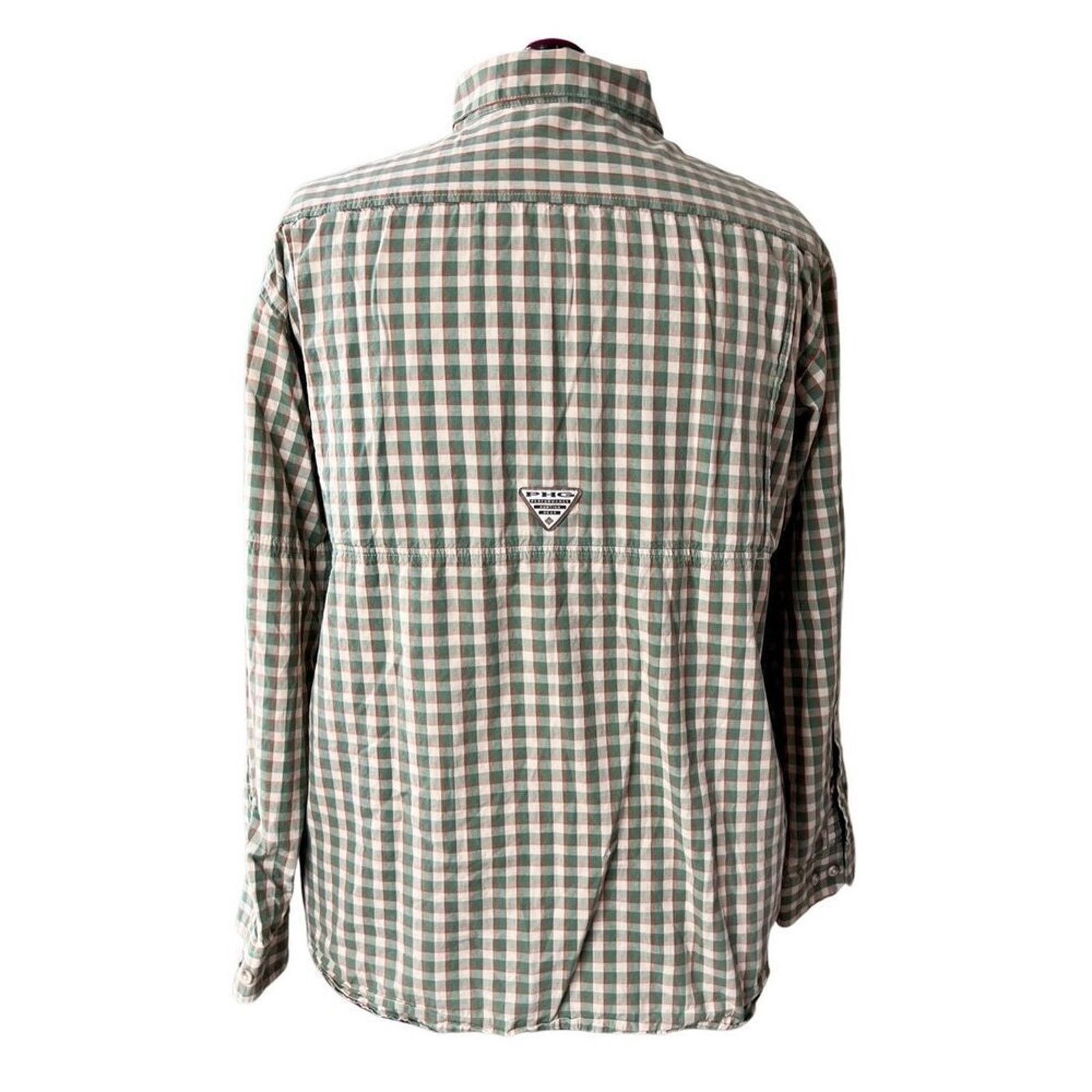 Columbia Columbia PHG Hunting Vented Back Yoke Green Plaid Shirt L/XL Size US L / EU 52-54 / 3 - 2 Thumbnail