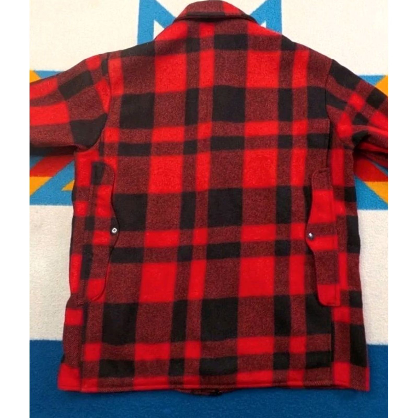 Vintage VINTAGE Black Bear Wool Jacket Red Medium Mens USA Classic Outdoor USA Filson Black Bear Seattle Cruiser Mackinaw Button Bomber Size US M / EU 48-50 / 2 - 6 Thumbnail