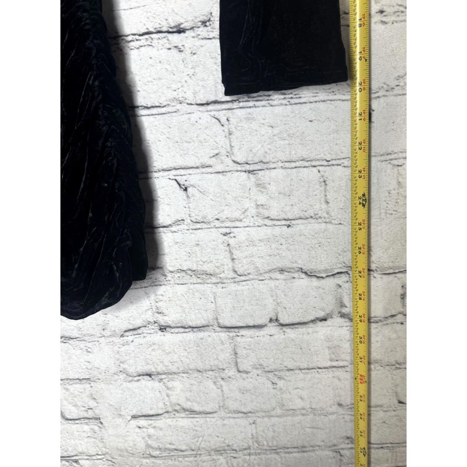Velvet Place Vendome Mini Black Velvet Dress Women Formal Long Sleeve Size M / US 6-8 / IT 42-44 - 4 Thumbnail