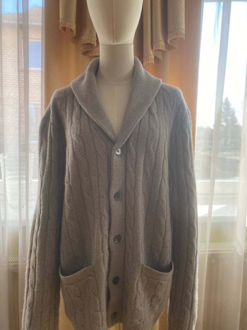 Ralph Lauren Ralph Lauren Cable-Knit Cashmere Cardigan Size US L / EU 52-54 / 3 - 1 Thumbnail
