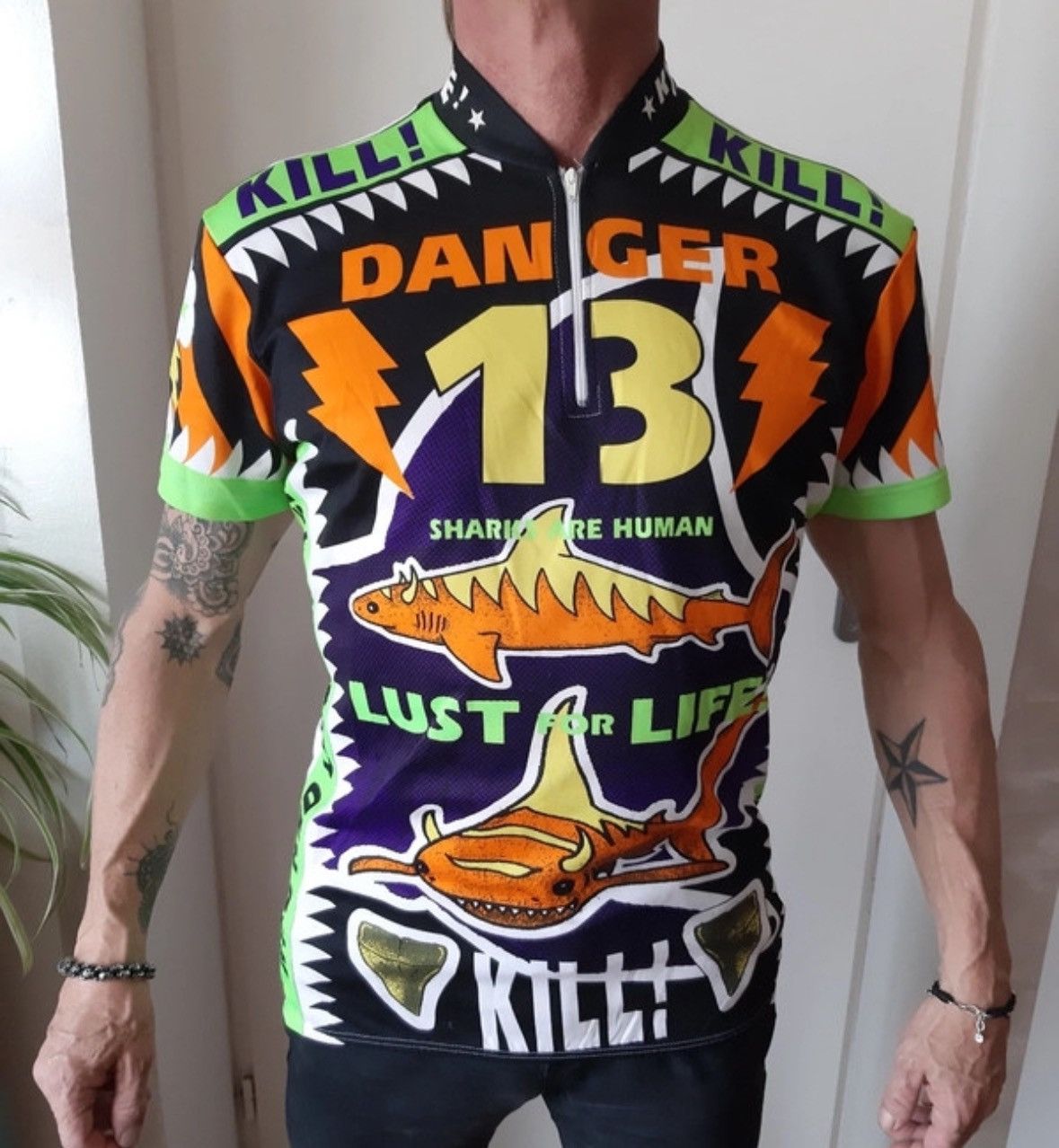 W&LT × Walter Van Beirendonck S/S 1996 WONDERLAND CYCLING SHIRT Size US XL / EU 56 / 4 - 3 Thumbnail
