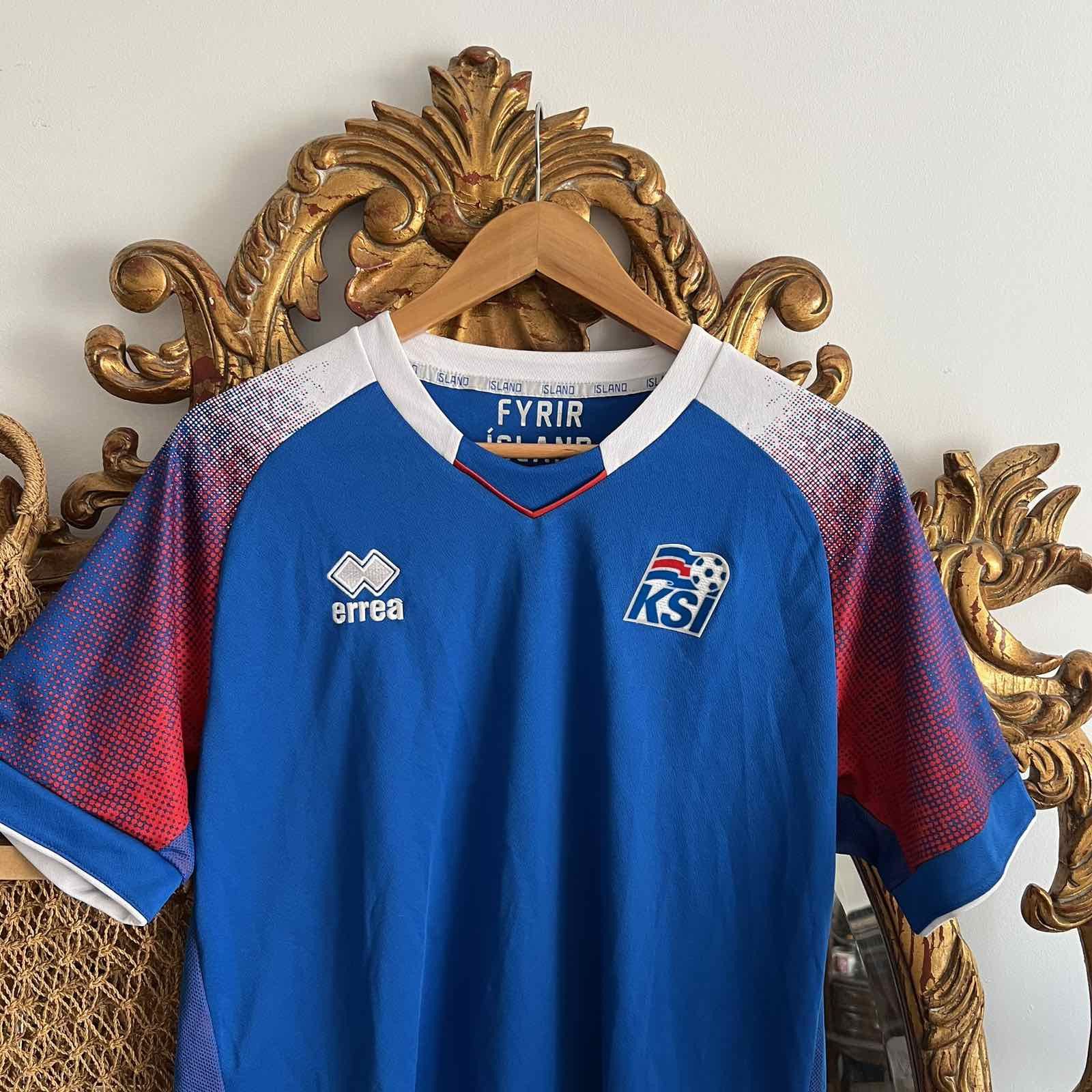 Errea Errea Iceland Home Football Shirt Jersey Mens Size XL Size US XL / EU 56 / 4 - 3 Thumbnail