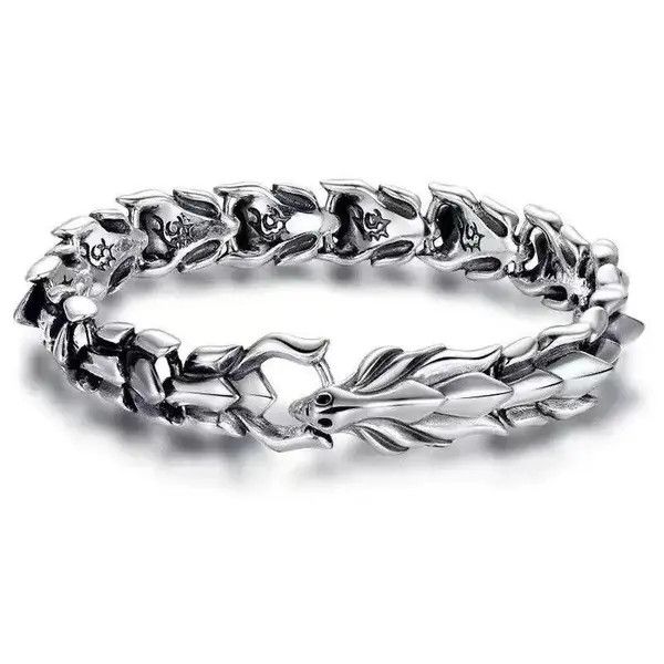 Jewelry Snake Ouroboros Dragon Bone Bracelet Size ONE SIZE - 3 Thumbnail