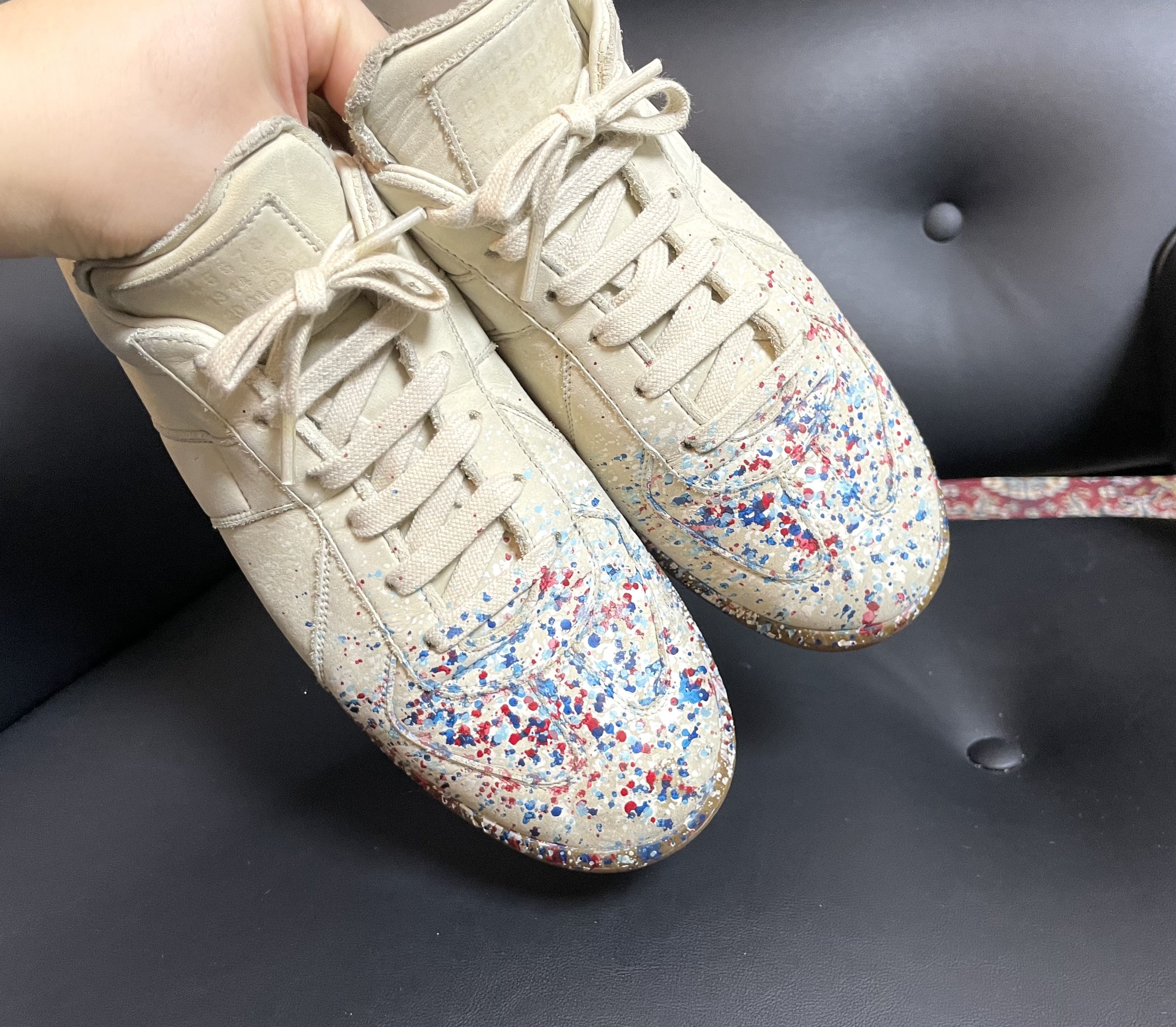 Maison Margiela Maison Margiela GAT (Paint Splatter 2015 Archive) Size US 8.5 / EU 41-42 - 9 Thumbnail