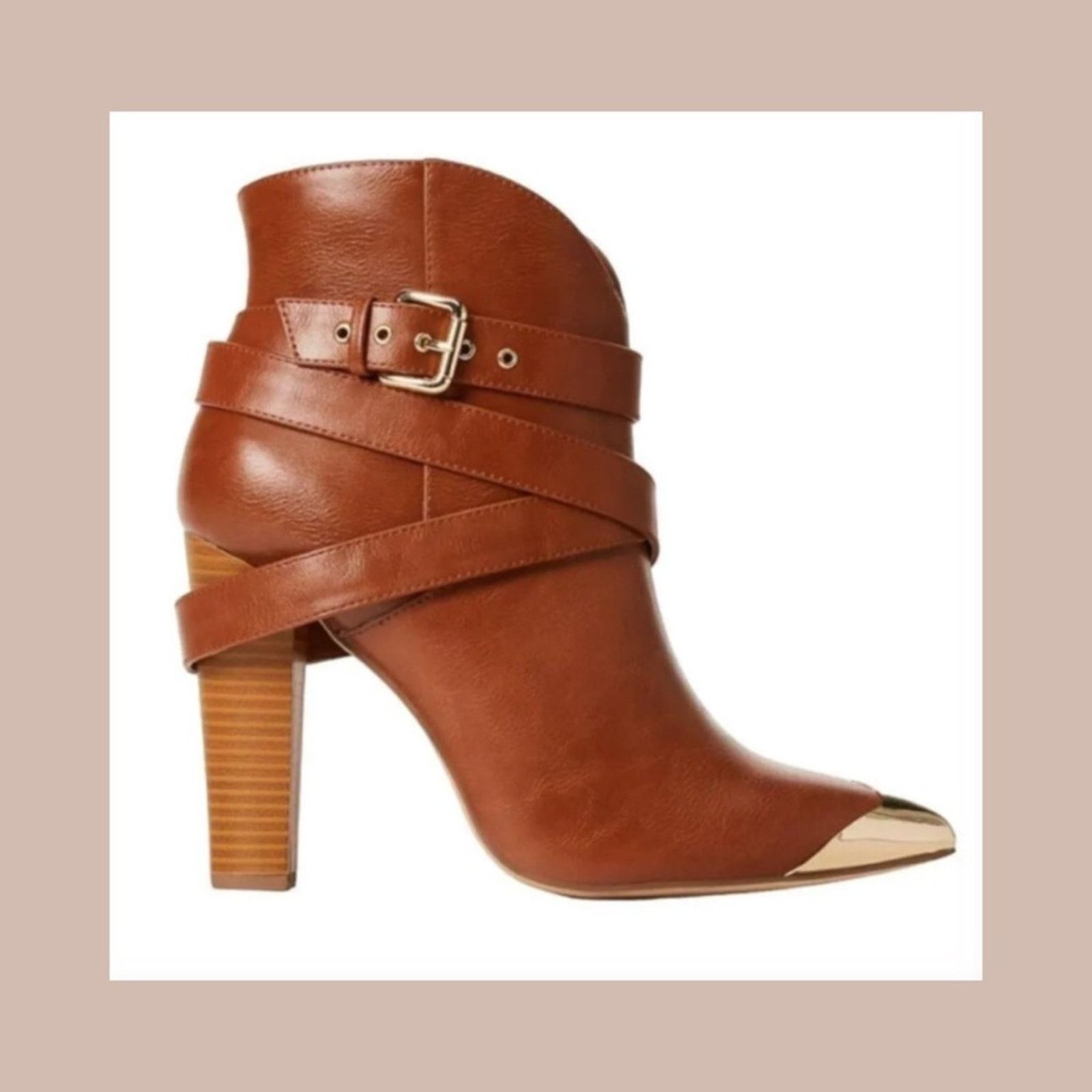Fenton Shoe Dazzle Stevie Heeled Ankle Boot in Brown Size US 8 / IT 38 - 7 Thumbnail