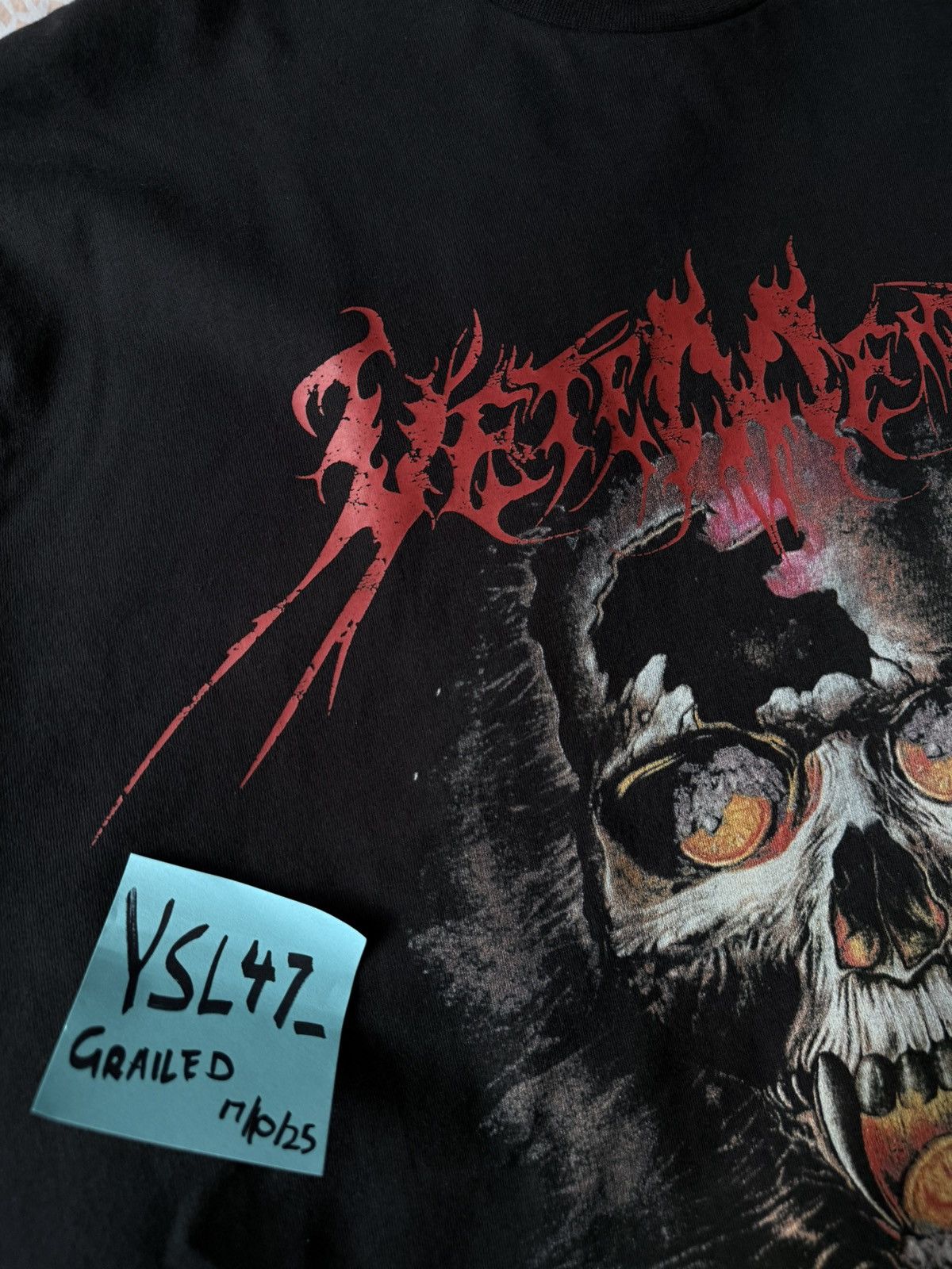 Vetements VETEMENTS HEAVY METAL SKULL TEE *firm price Size US L / EU 52-54 / 3 - 2 Thumbnail