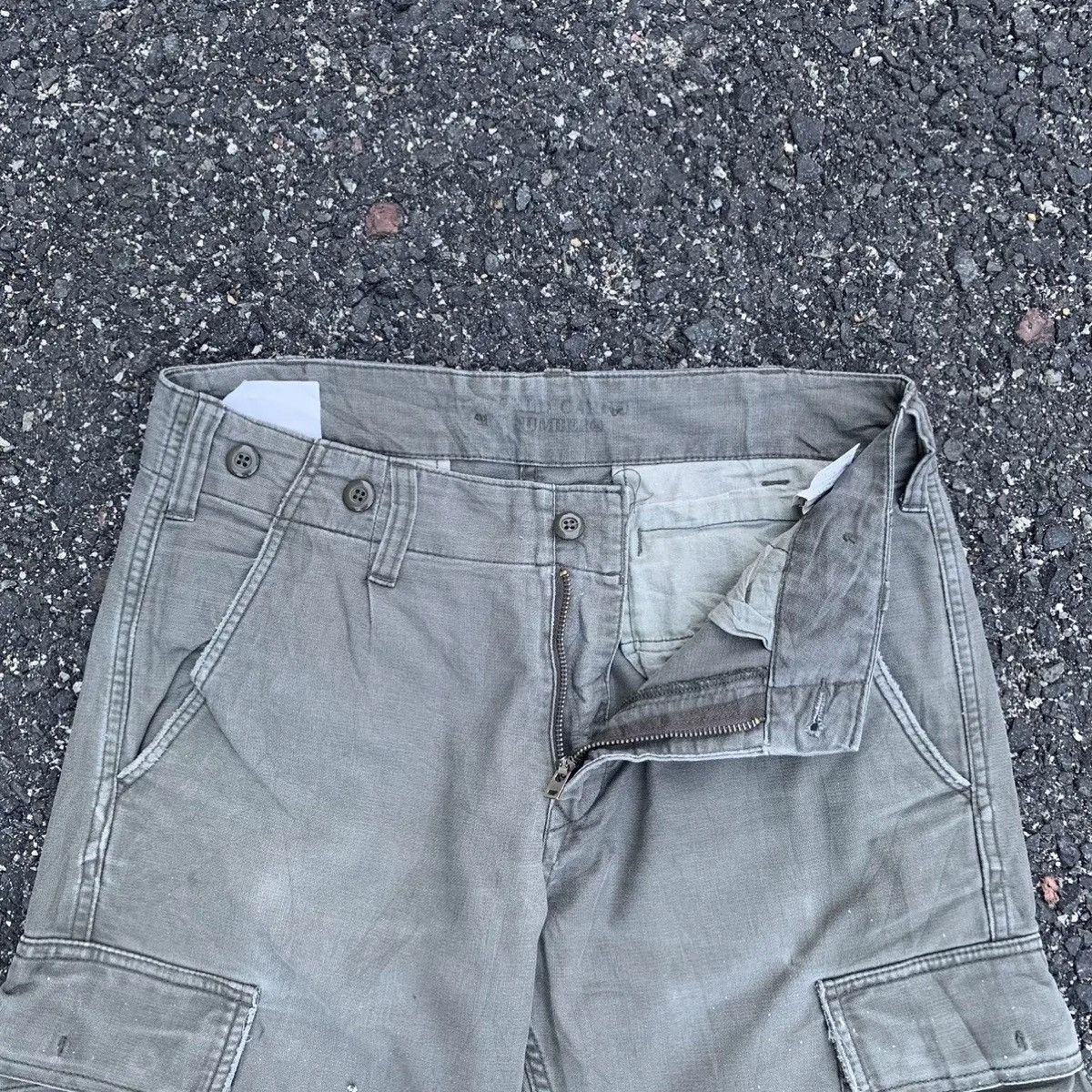 Japanese Brand Back Number Utility Faded Tactical Heavy Cotton Cargo Pants Size US 32 / EU 48 - 5 Thumbnail