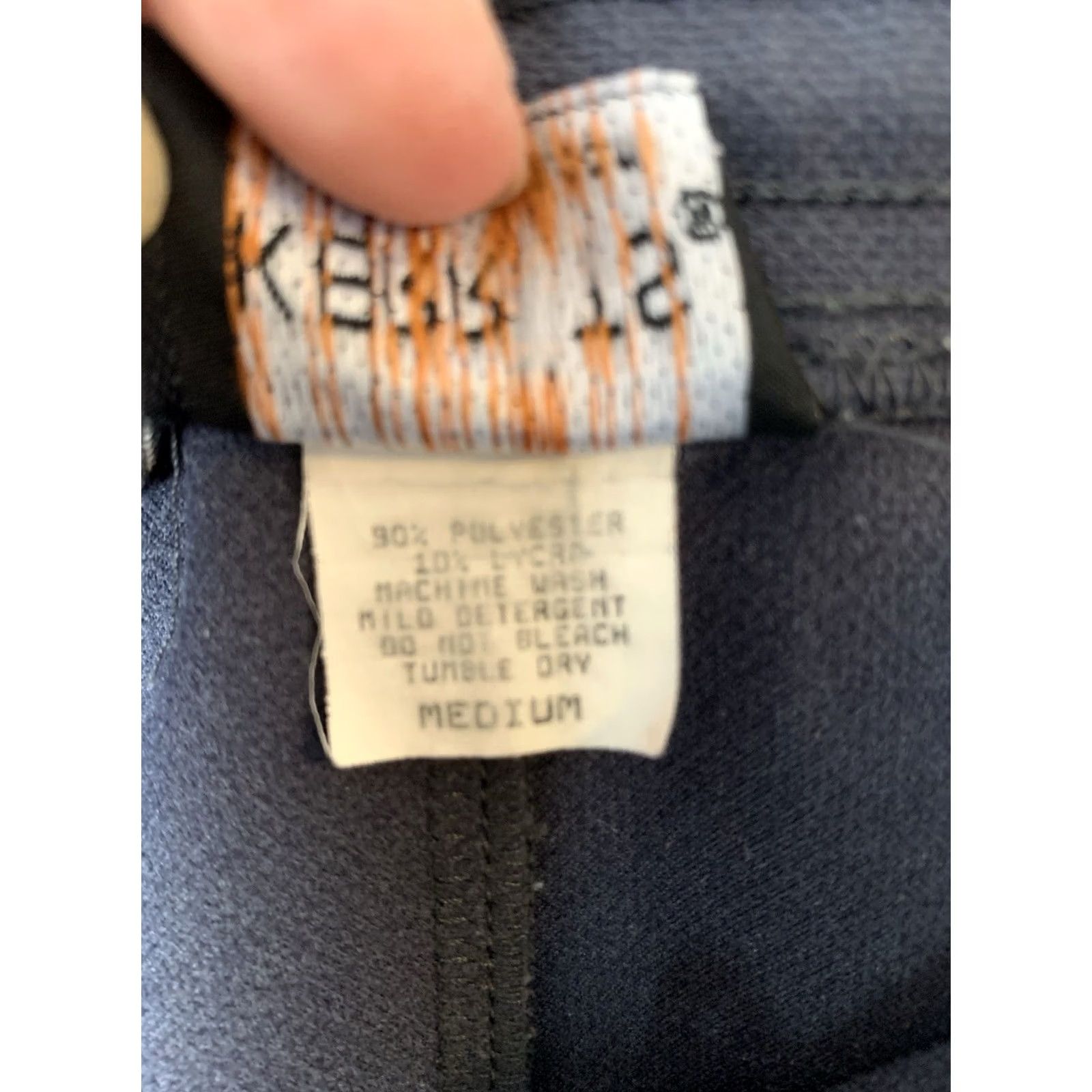 Vintage Kerrits Leggings Pants Womens Medium Gray Equestrian Pull-On Ankle Knit Polyester Stretch Waist Size 32" / US 10 / IT 46 - 4 Thumbnail