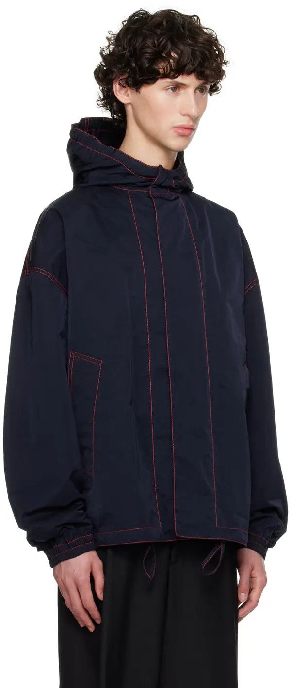 Bottega Veneta o1loc1c1025 793715 Tech Nylon Blouson Jacket in Navy Size US S / EU 44-46 / 1 - 2 Thumbnail