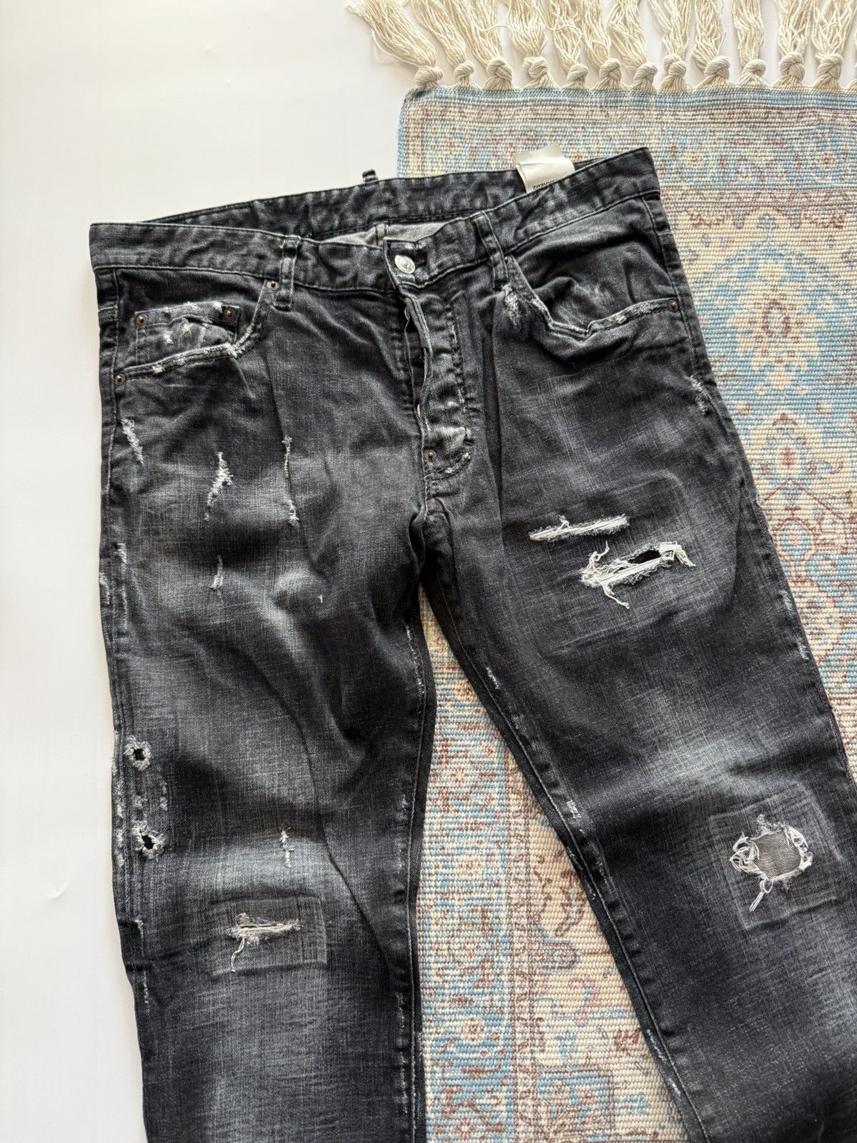 Dsquared2 Dsquared 2 ICON Distressed Jeans Denim Pants Size US 32 / EU 48 - 2 Thumbnail