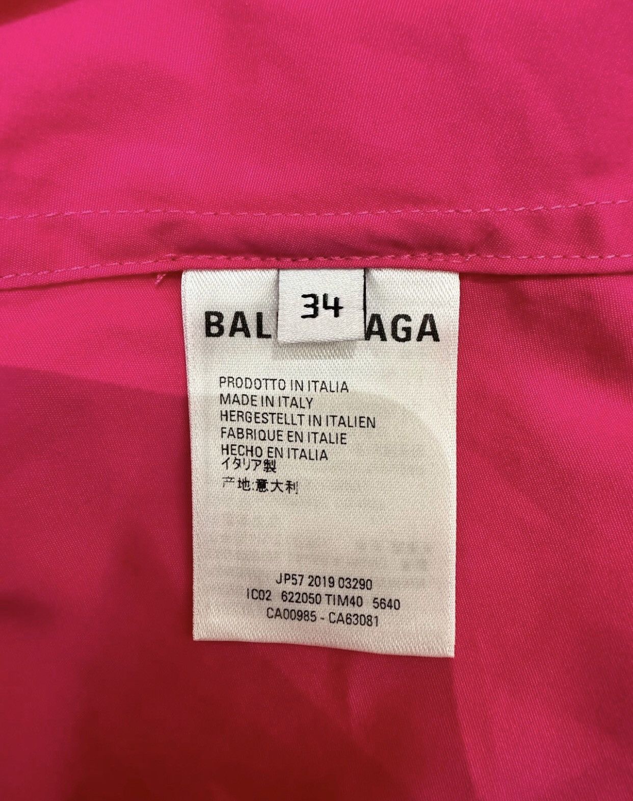 Balenciaga Balenciaga Logo letter printed lapel long sleeved shirt Size US S / EU 44-46 / 1 - 8 Thumbnail