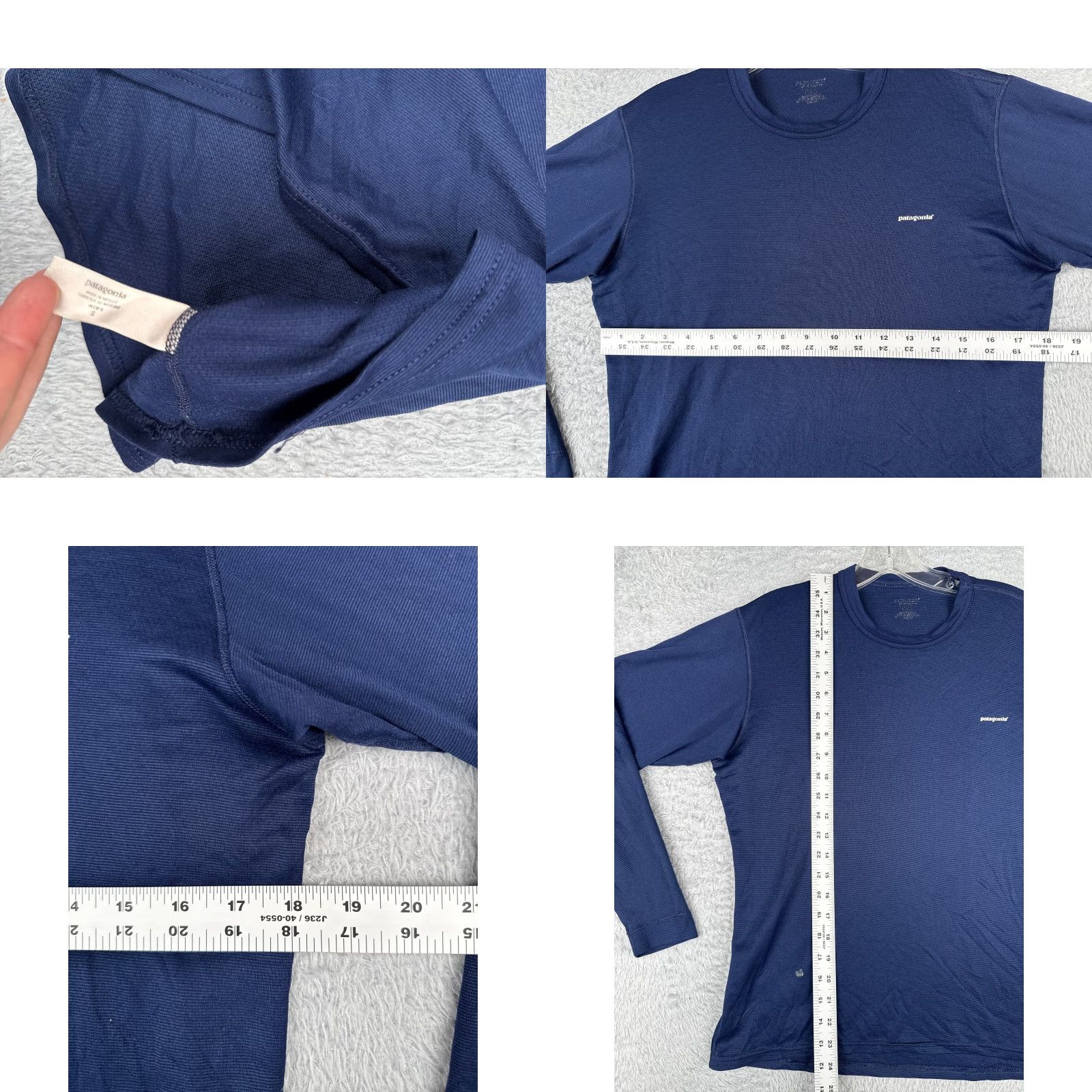 Patagonia Patagonia Shirt Men Small Blue Long Sleeve Crew Neck Polyester Blend READ Mens Size US S / EU 44-46 / 1 - 8 Thumbnail