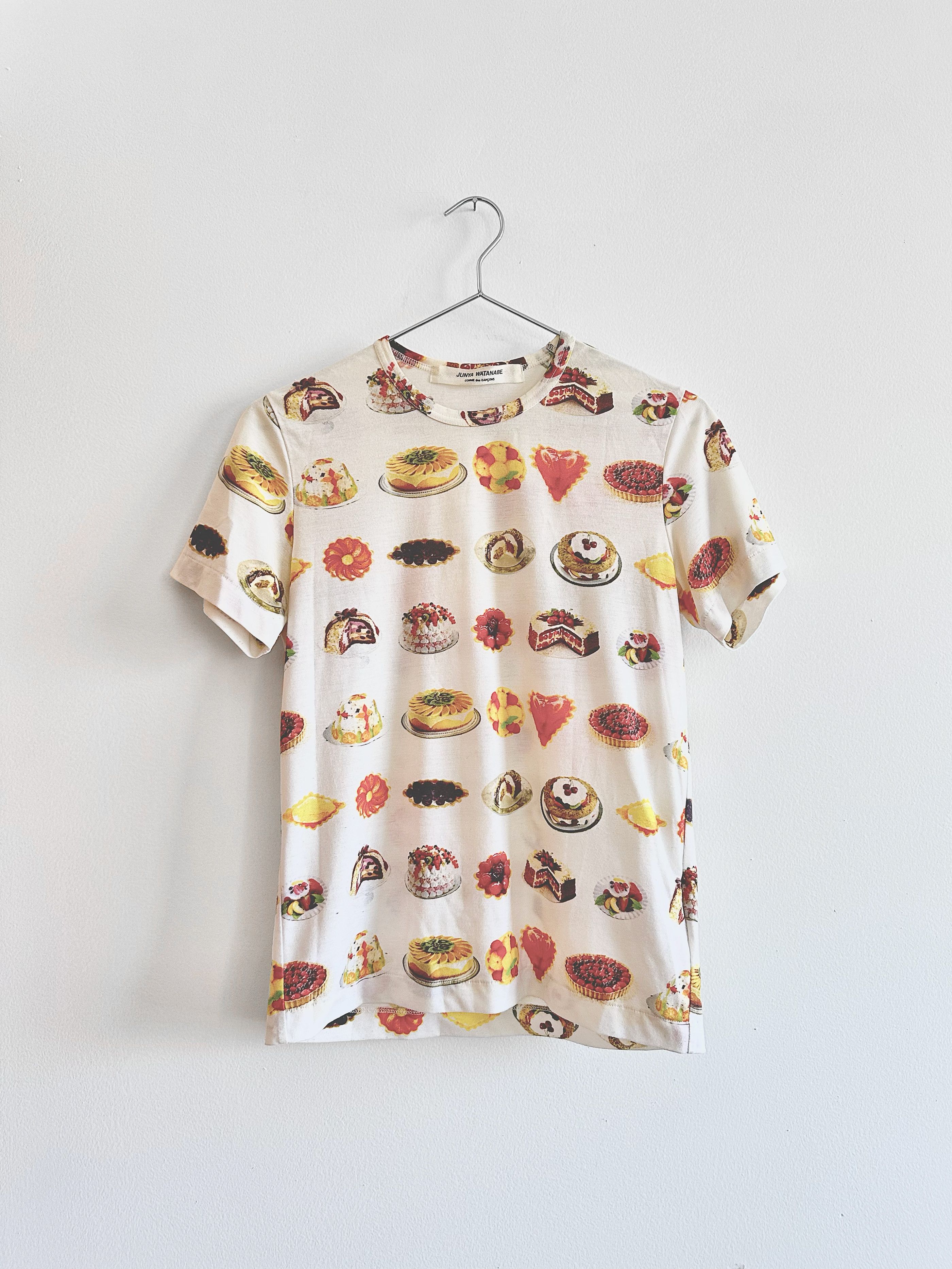 Junya Watanabe SS01 ARCHIVAL SWEET CAKE DESSERT PRINT TEE | XS