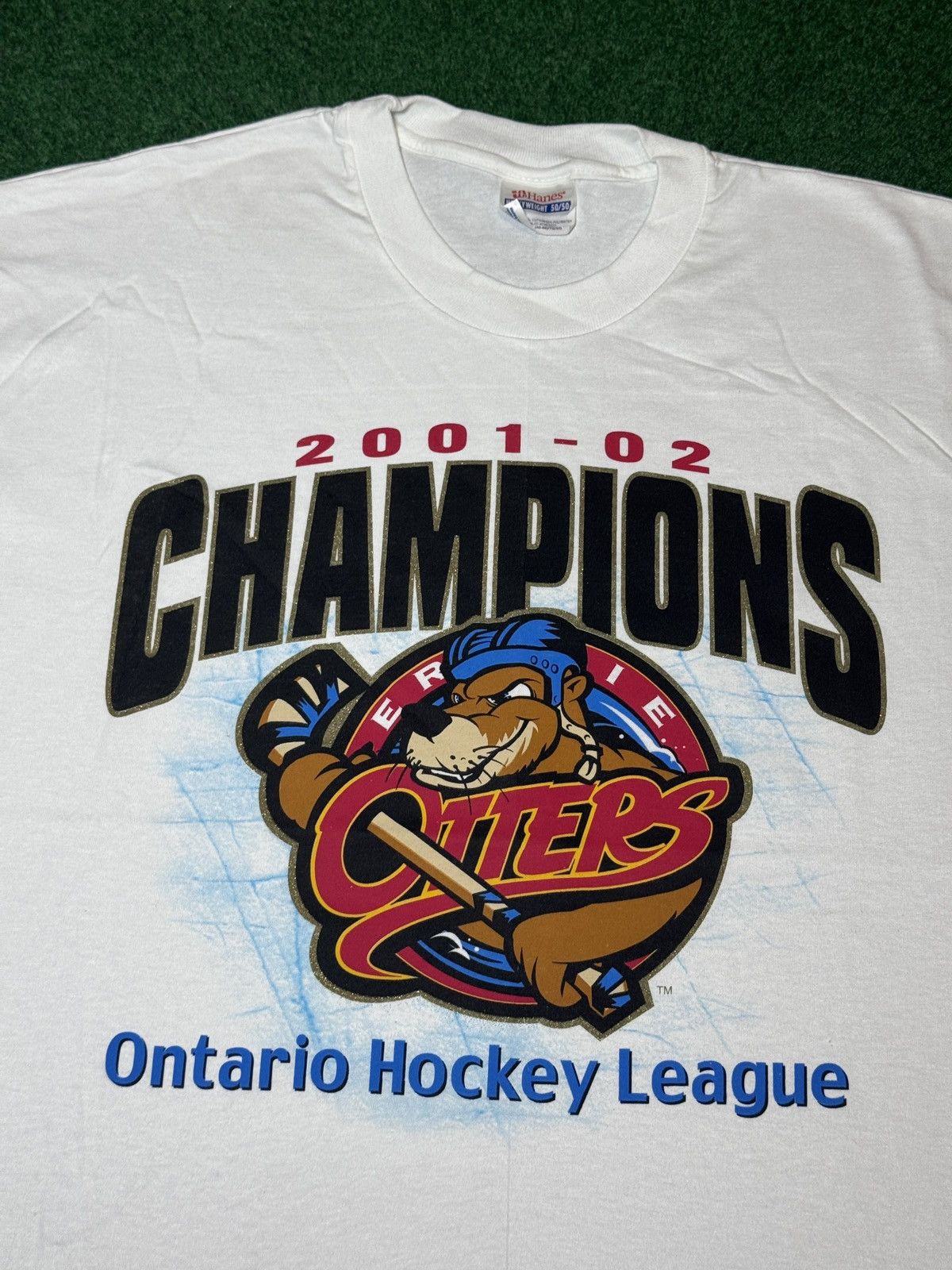 Vintage Erie Otters OHL Champions 90s Hockey XL 24x29 Boxy T Shirt Size US XL / EU 56 / 4 - 2 Thumbnail