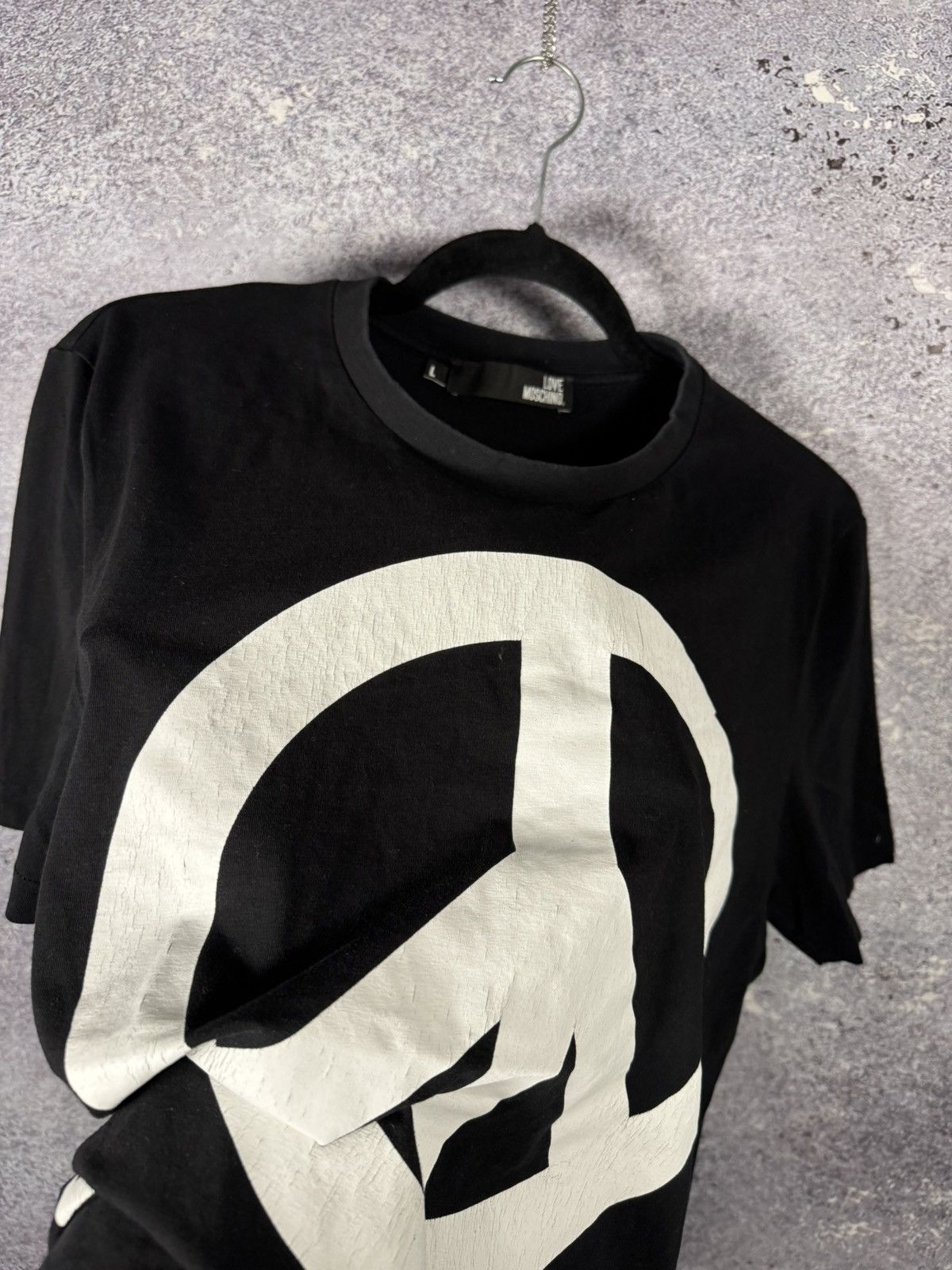 Moschino × Vintage Vintage Love Moschino T-Shirt Men’s Luxury Big Logo Black Size US L / EU 52-54 / 3 - 7 Thumbnail