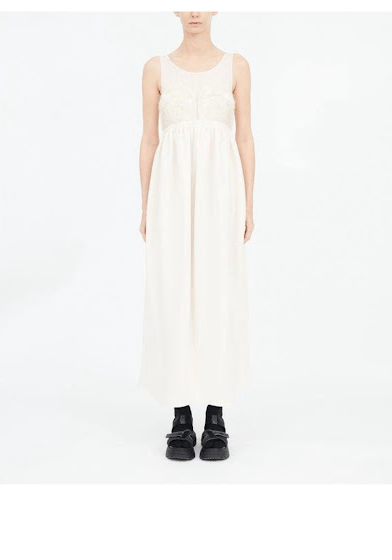 image of Maison Margiela O1W1Db10324 Midi Dress In Beige, Women's (Size Small)