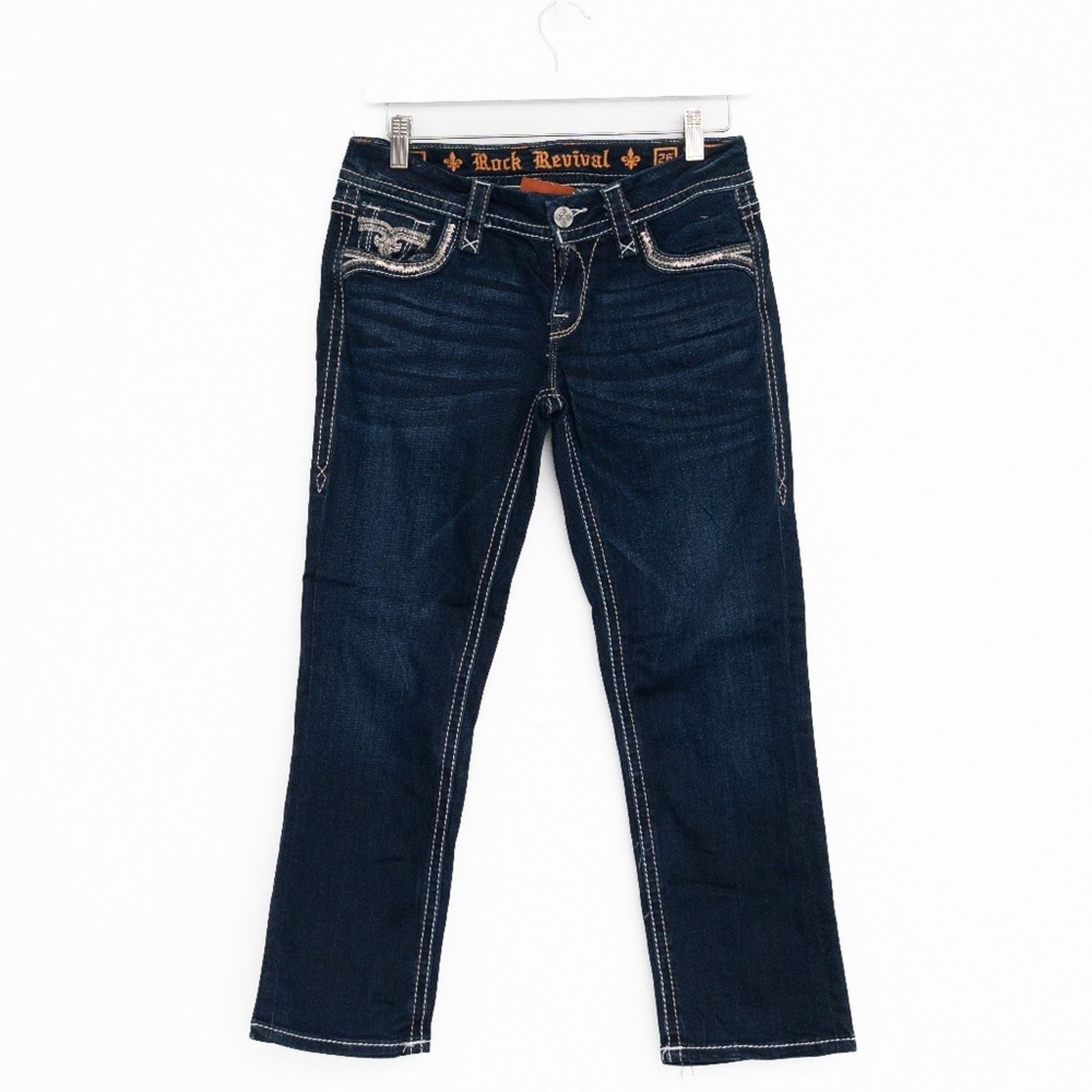 Rock Revival Rock Revival - Yara Cuffed Stretch Capri Jean Size 26" / US 2 / IT 38 - 1 Thumbnail