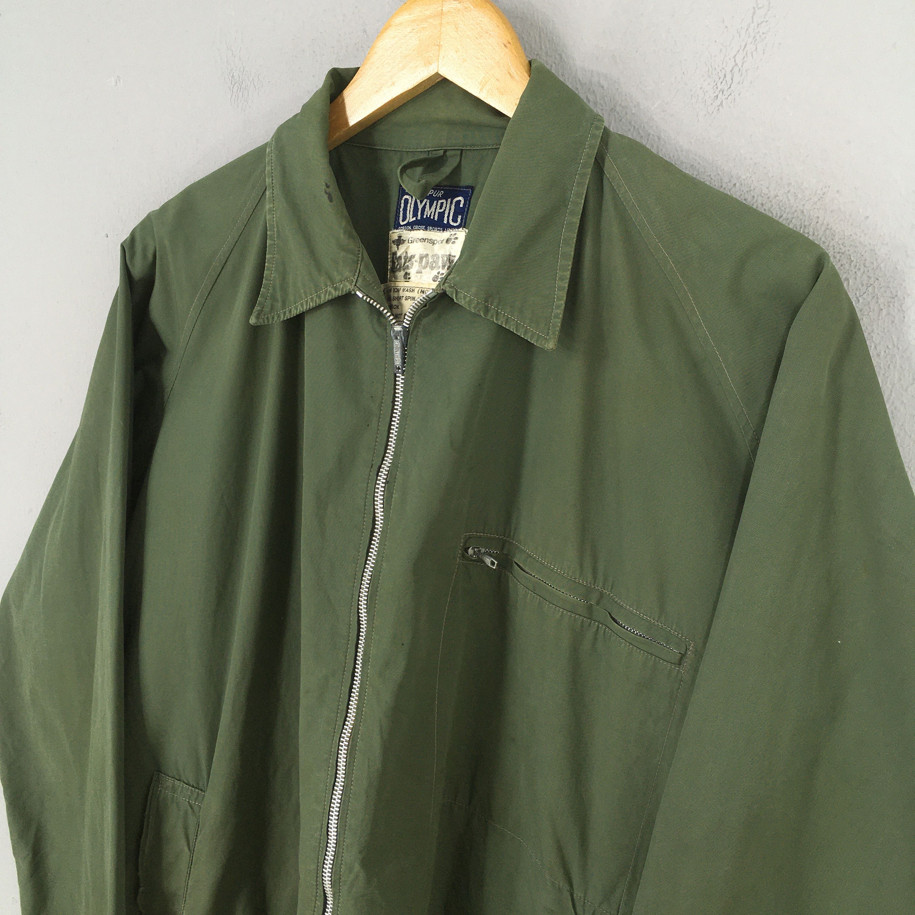 Vintage Vintage 1950's Spur Olympic Military Green Jacket XL Size US XL / EU 56 / 4 - 3 Thumbnail