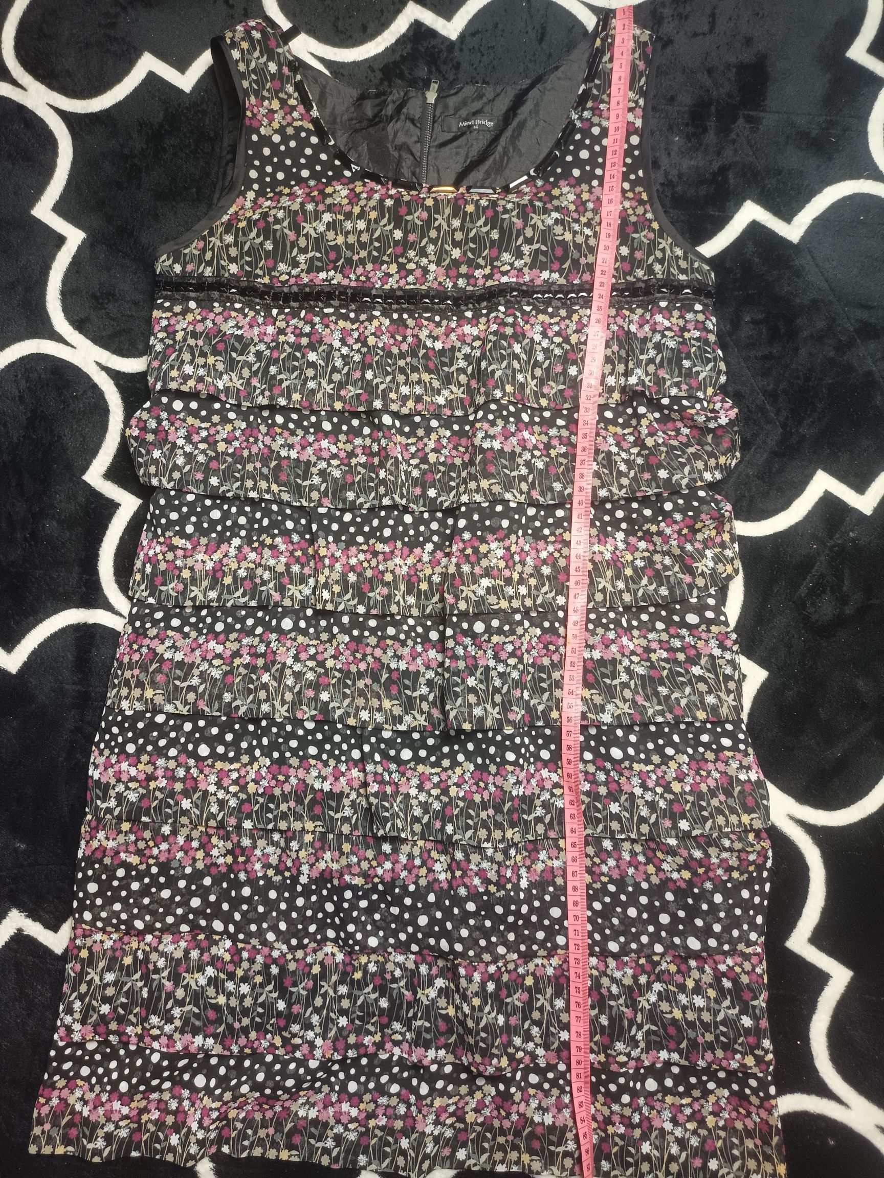 Japanese Brand × Vintage MIND BRIDGE Floral & Polka Dots Print Sleeveless Dress Size M / US 6-8 / IT 42-44 - 7 Thumbnail