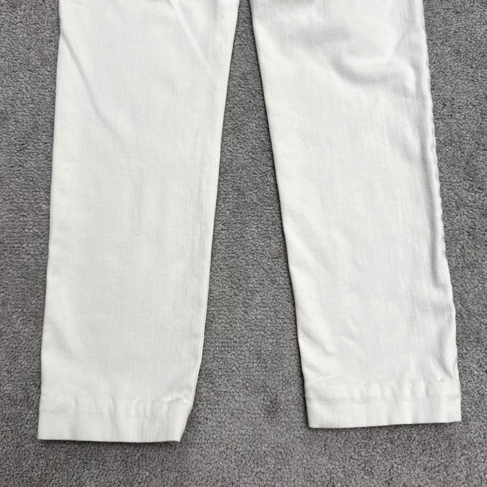 Vintage Chico's So Slimming Girlfriend Slim Leg Ankle Jeans Women 6 White 30x28 Denim Slimming 5-Pocket Style Jeans Womens Size 28" / US 6 / IT 42 - 4 Thumbnail