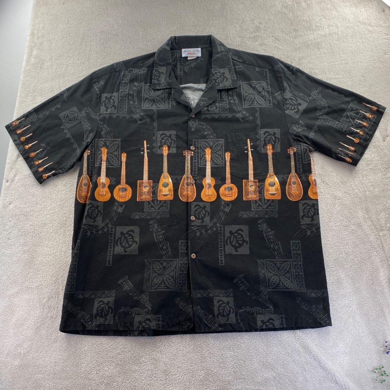 Pacific Legend Vintage Pacific Legend Mens Ukelele Hawaiian Shirt XXL Size US XXL / EU 58 / 5 - 10 Thumbnail