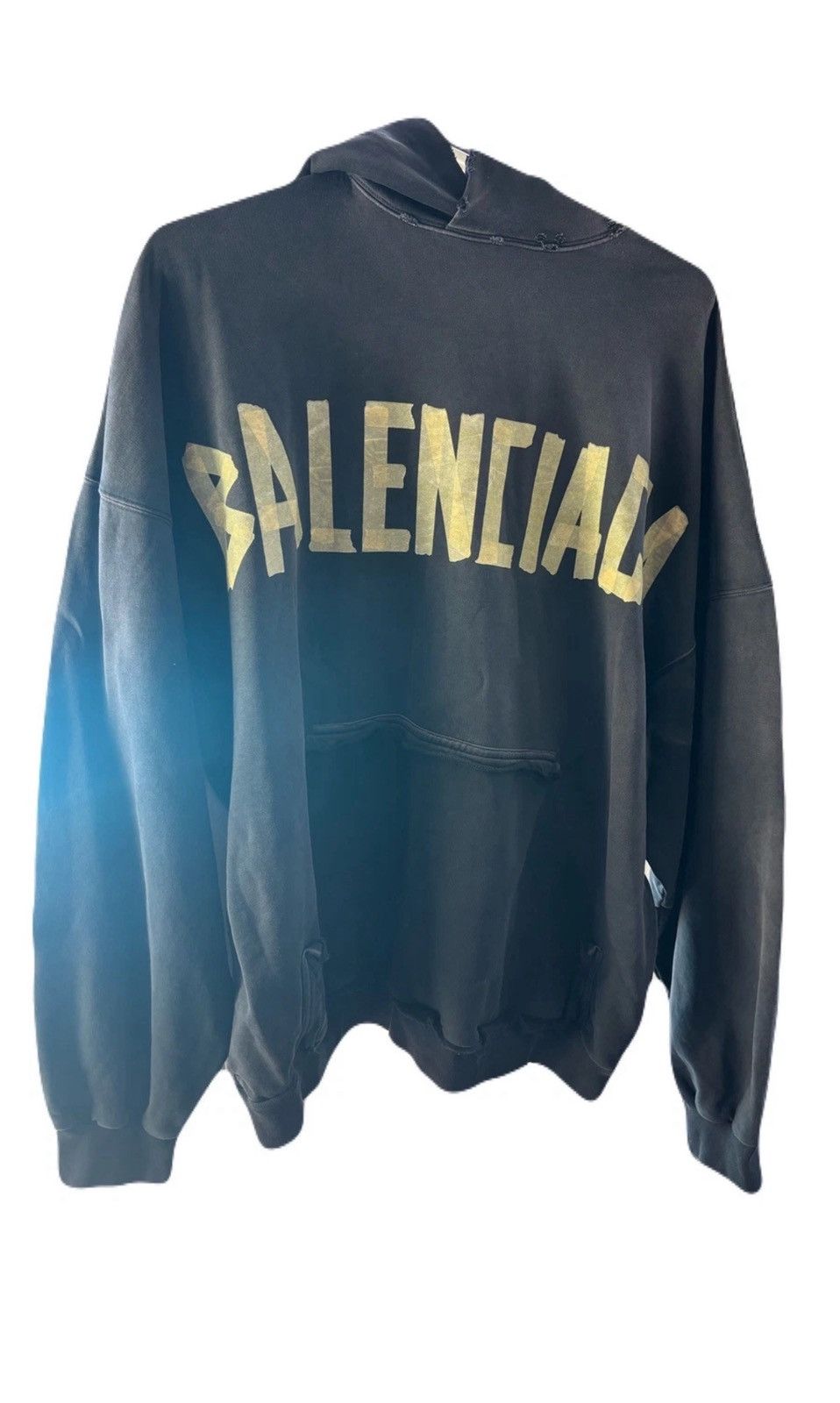 Balenciaga Balenciaga size 3/XL OVERSIZE Hoodie Tape Ripped Pocket Size US XXL / EU 58 / 5 - 1 Thumbnail