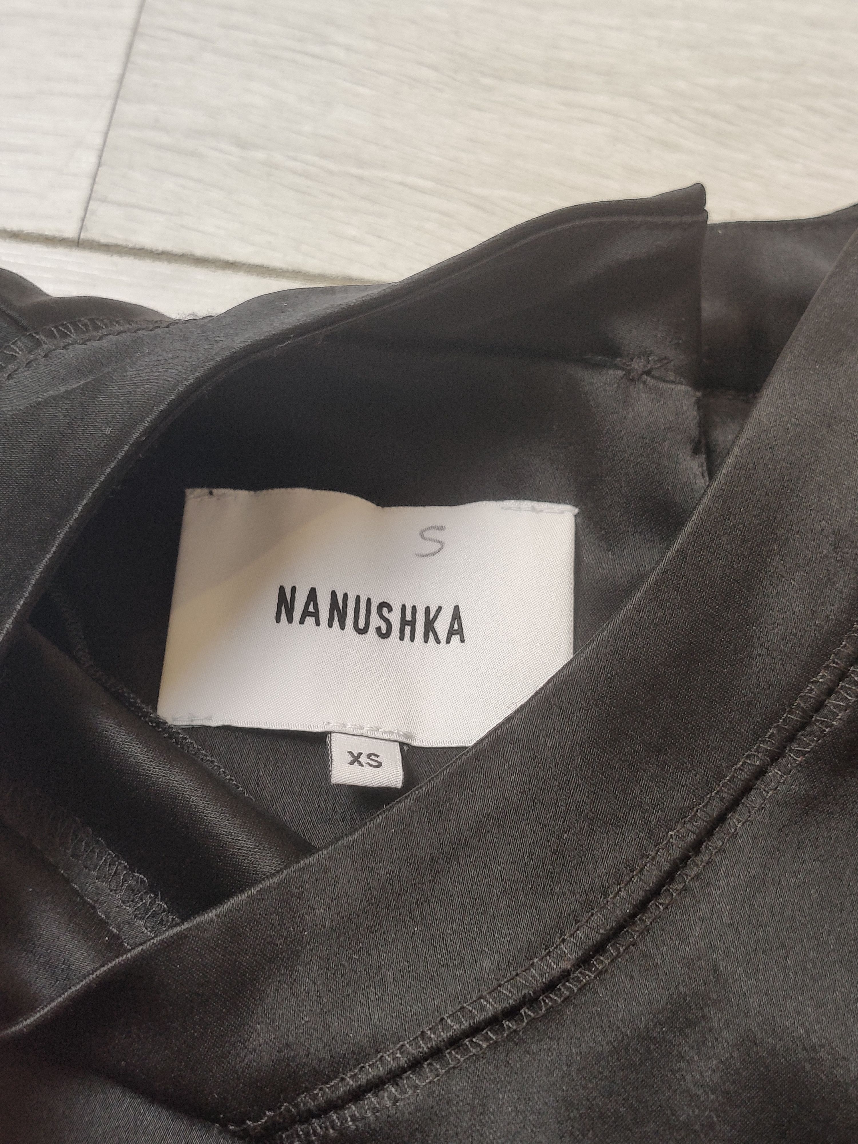 Nanushka Nanushka Satin Mock Neck Top Black Minimalist Designer XS Size XS / US 0-2 / IT 36-38 - 3 Thumbnail
