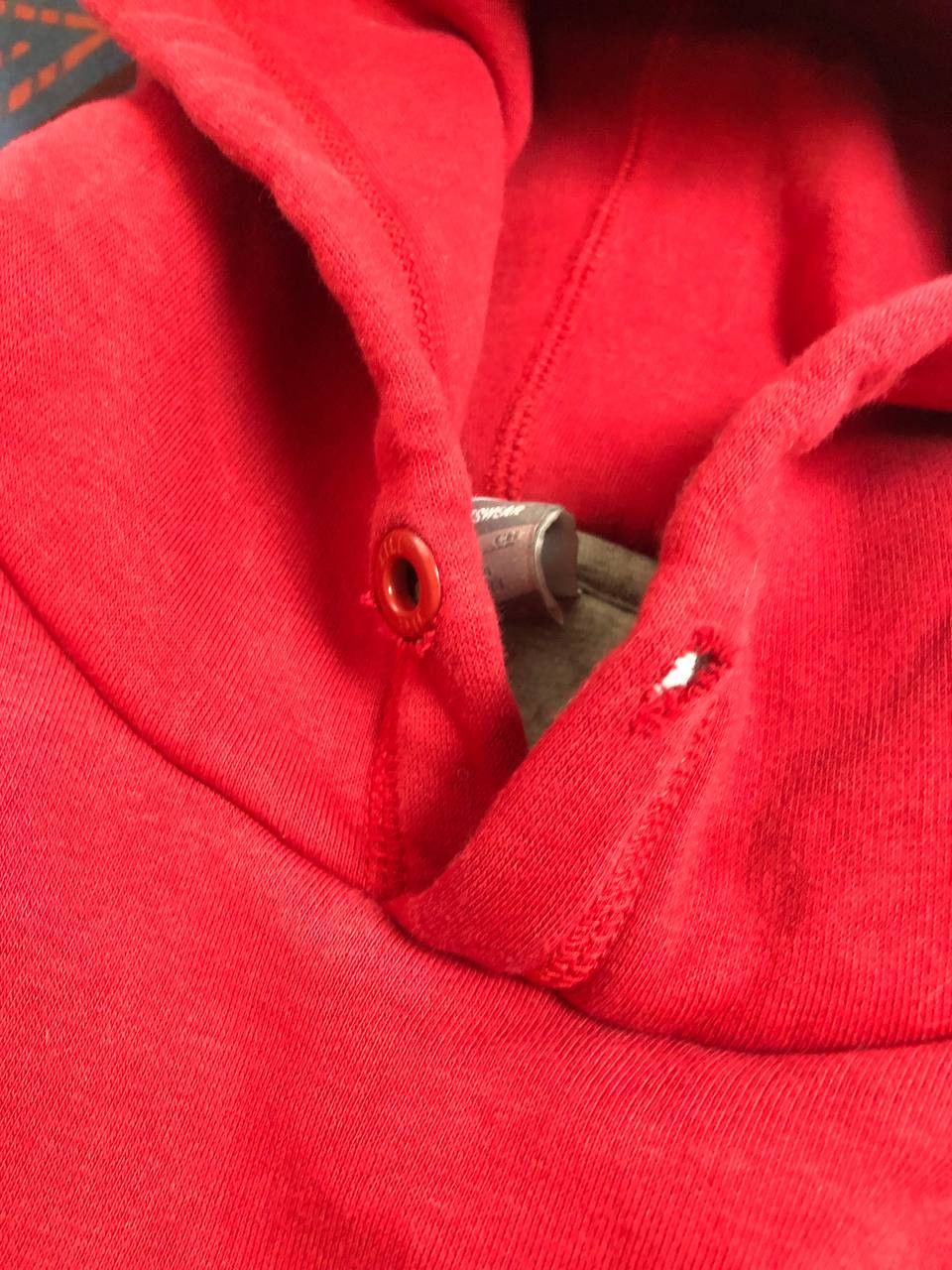 Nike Vintage 2000s Nike Hoodie Big Logo Swoosh Embroidery Red Size US S / EU 44-46 / 1 - 11 Thumbnail