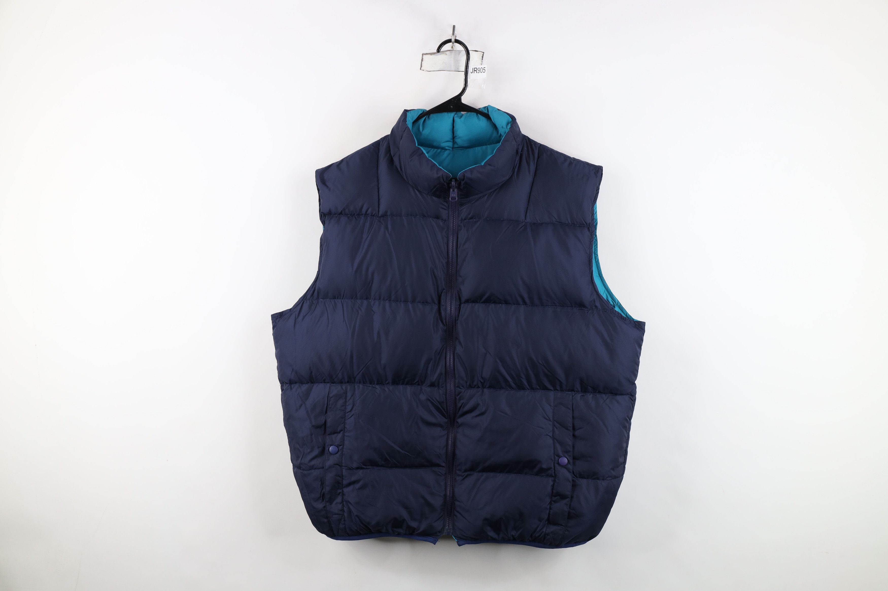 Vintage Vintage 90s Streetwear Reversible Duck Puffer Vest Jacket Size US XL / EU 56 / 4 - 9 Thumbnail