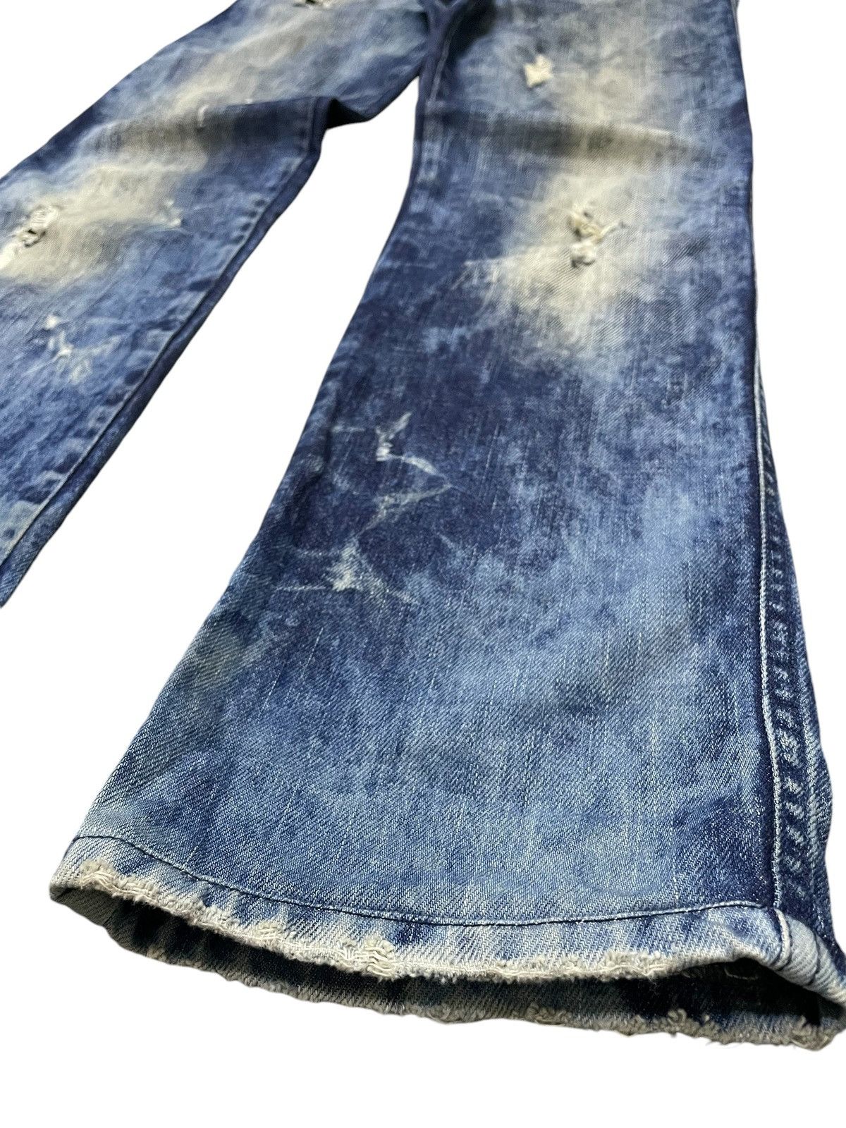 Diesel × Diesel Black Gold Diesel Enzyme Oil Wash Muddy Distressed Jeans Size US 28 / EU 44 - 6 Thumbnail
