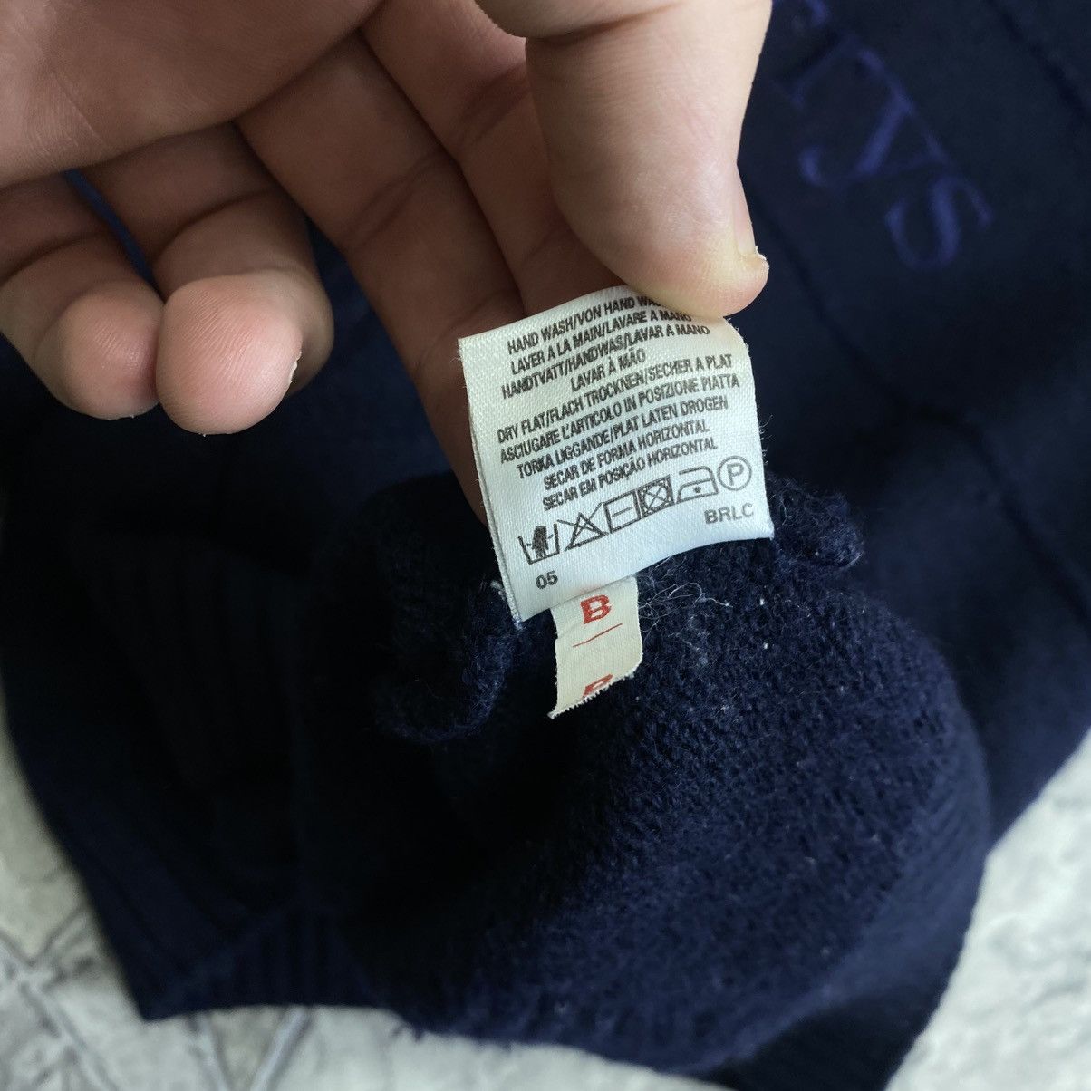 Burberry Burberry sweater big logo Blue Size US XL / EU 56 / 4 - 9 Thumbnail